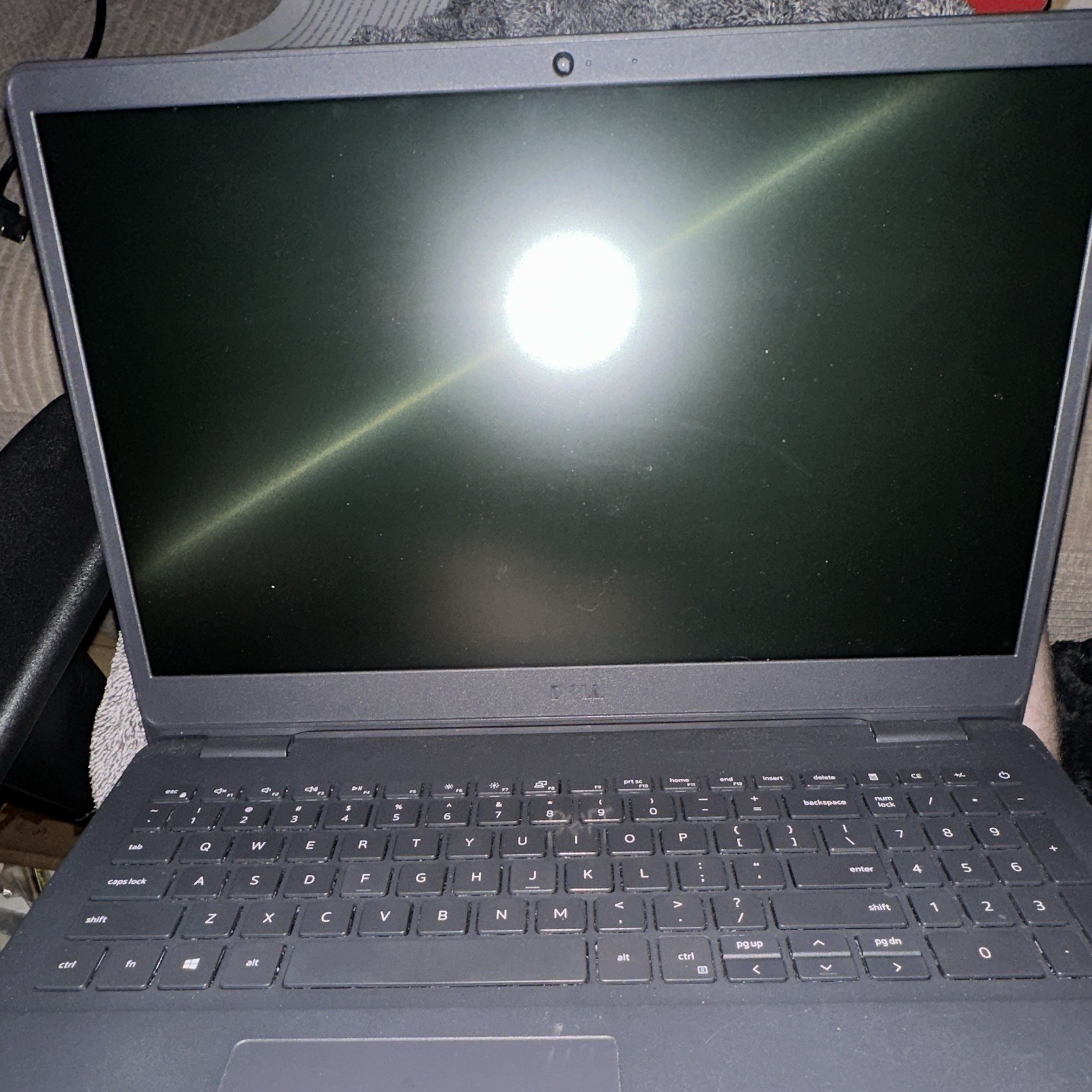 Dell 15.6in Black Notebook Laptop with Built-in Webcam for Casual Computing