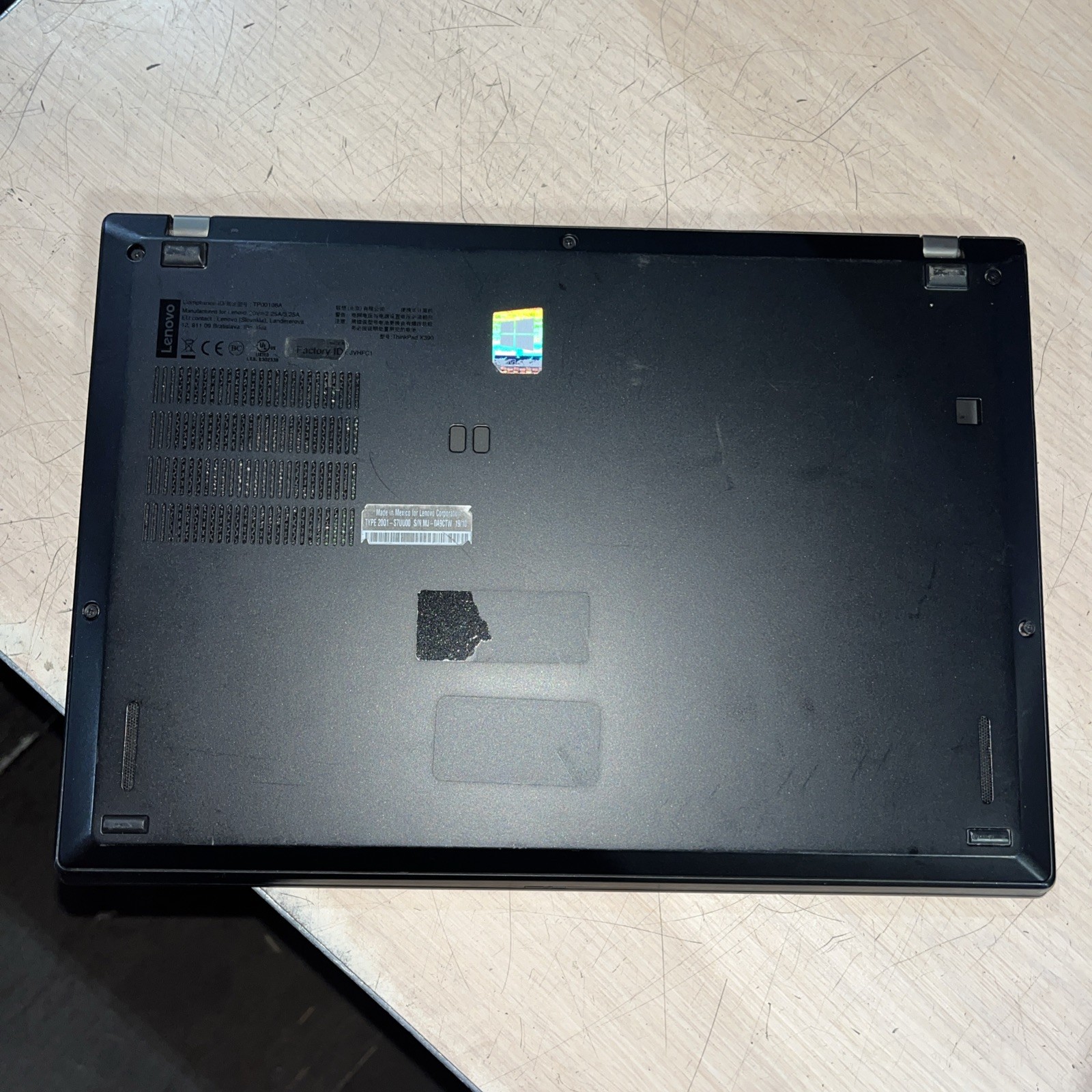 LENOVO THINKPAD X390 INTEL CORE I5-8265U 1.60GHZ 8GB RAM NO HD