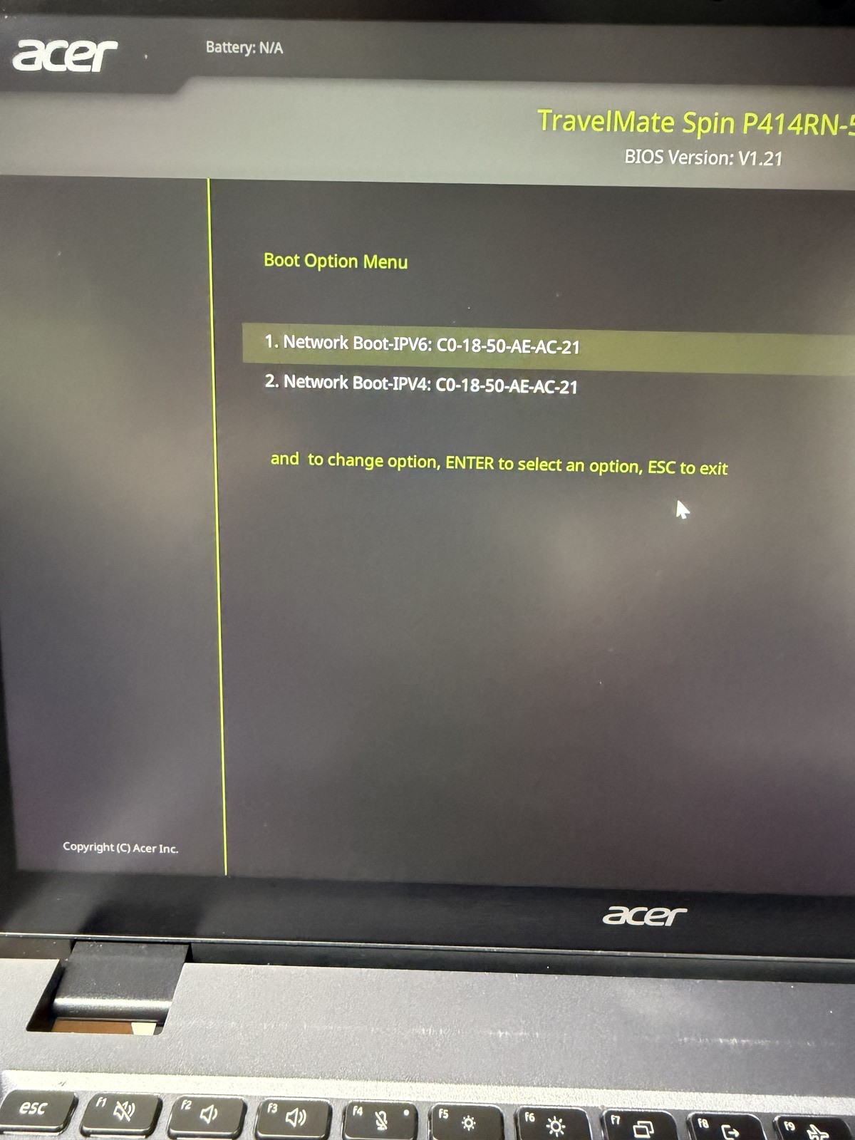 Acer TravelMate Spin P414RN-52 14″ i7-1260P 16GB 512GB |NO OS Read|