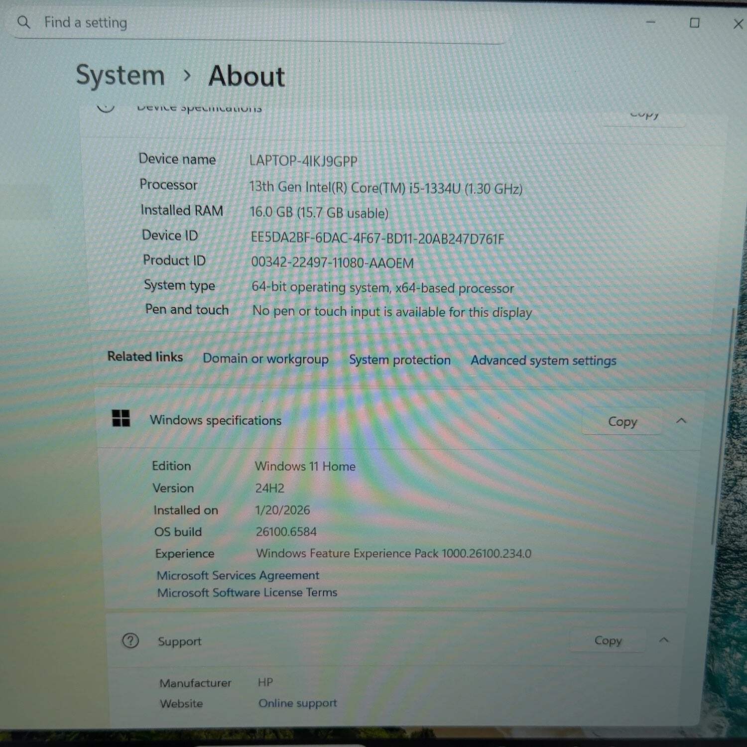 HP Laptop TPN-Q286 15.6″ i5-1334U 1.3GHz 16GB RAM 512GB SSD