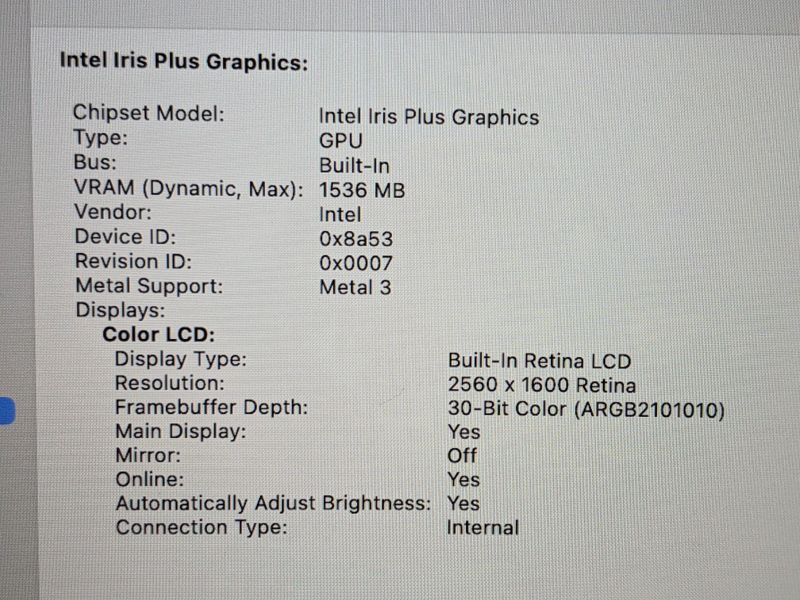 Apple MacBook Pro 13″ A2251 (2020) i5-1038NG7 2GHz 16GB 512GB SSD Sequoia +PA