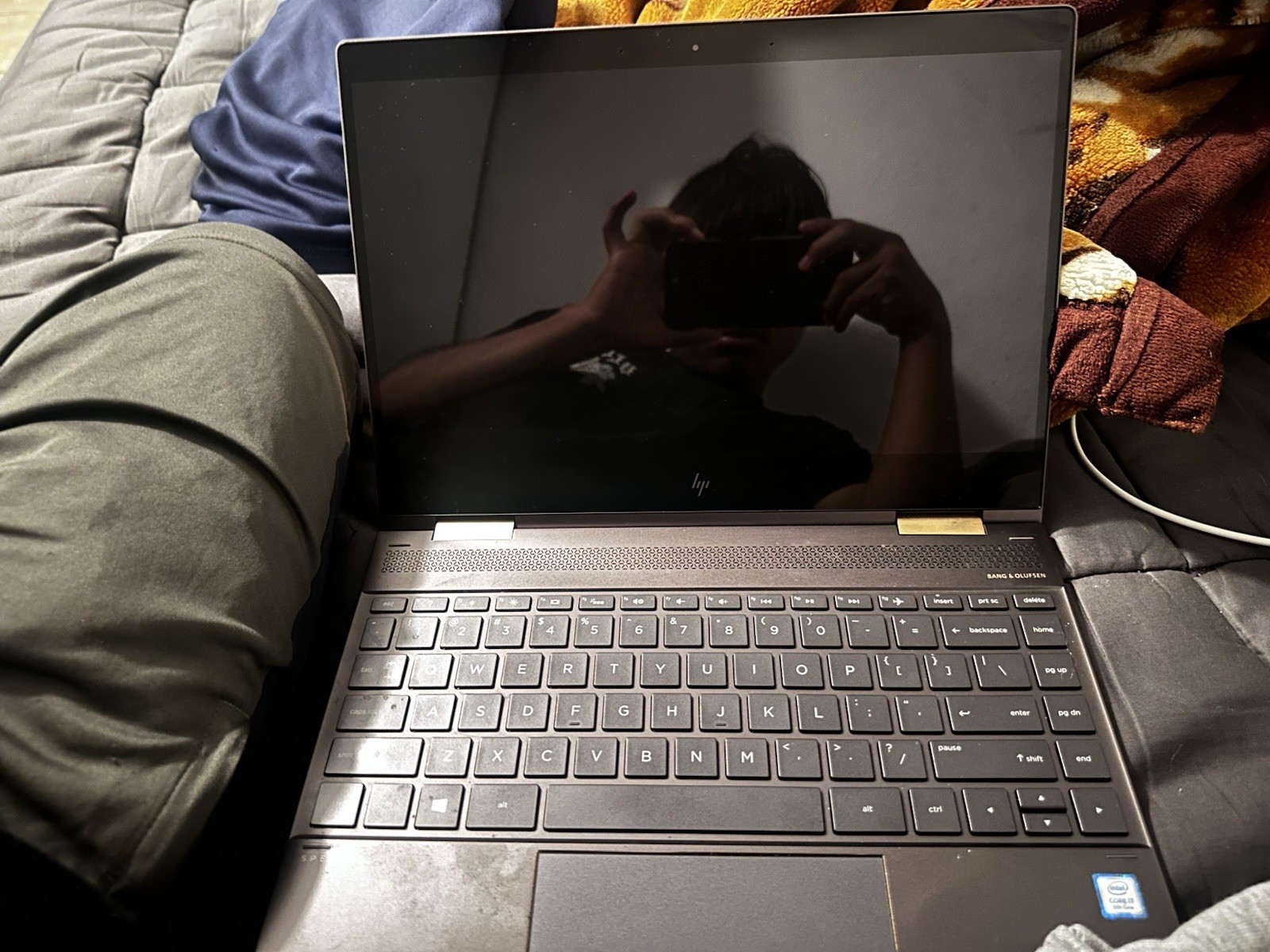HP Spectre x360 13.3″ Convertible Laptop Black/Gold i7 8GB 256GB SSD Touchscreen
