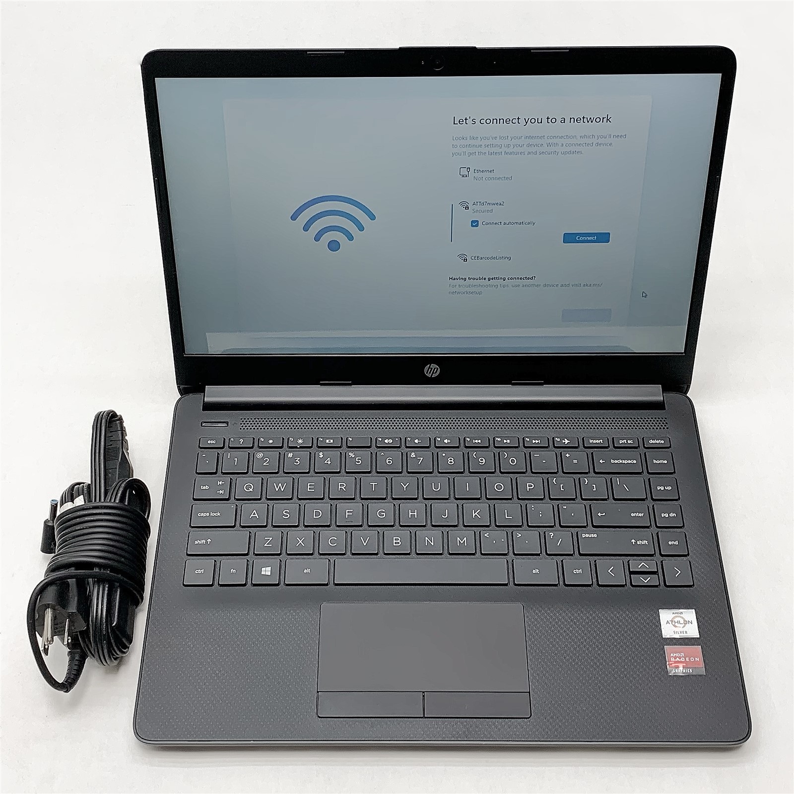 HP 14-dk1013dx Laptop AMD Athlon 3050U 2.30GHZ 14″ 8GB RAM 128GB M.2 Windows 11