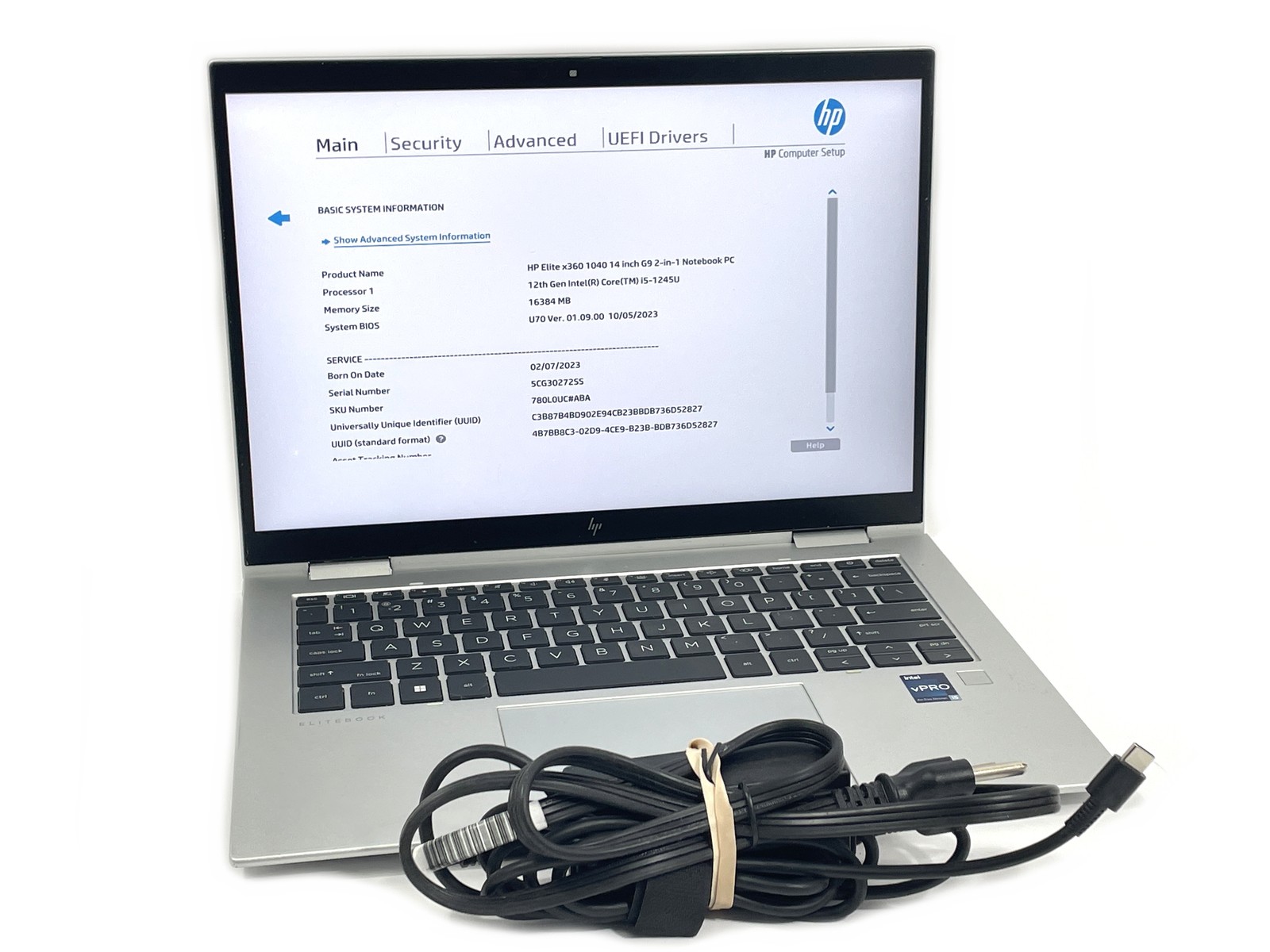 HP EliteBook x360 1040 G9 Laptop i5-1245U 256GB SSD 16GB RAM – No OS