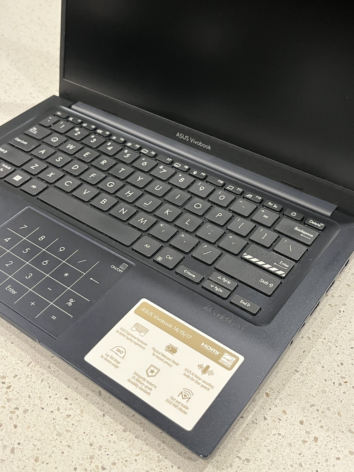 ASUS VivoBook X1404 14″ Intel Core i3-1215U 8GB RAM 256GB SSD NVMe