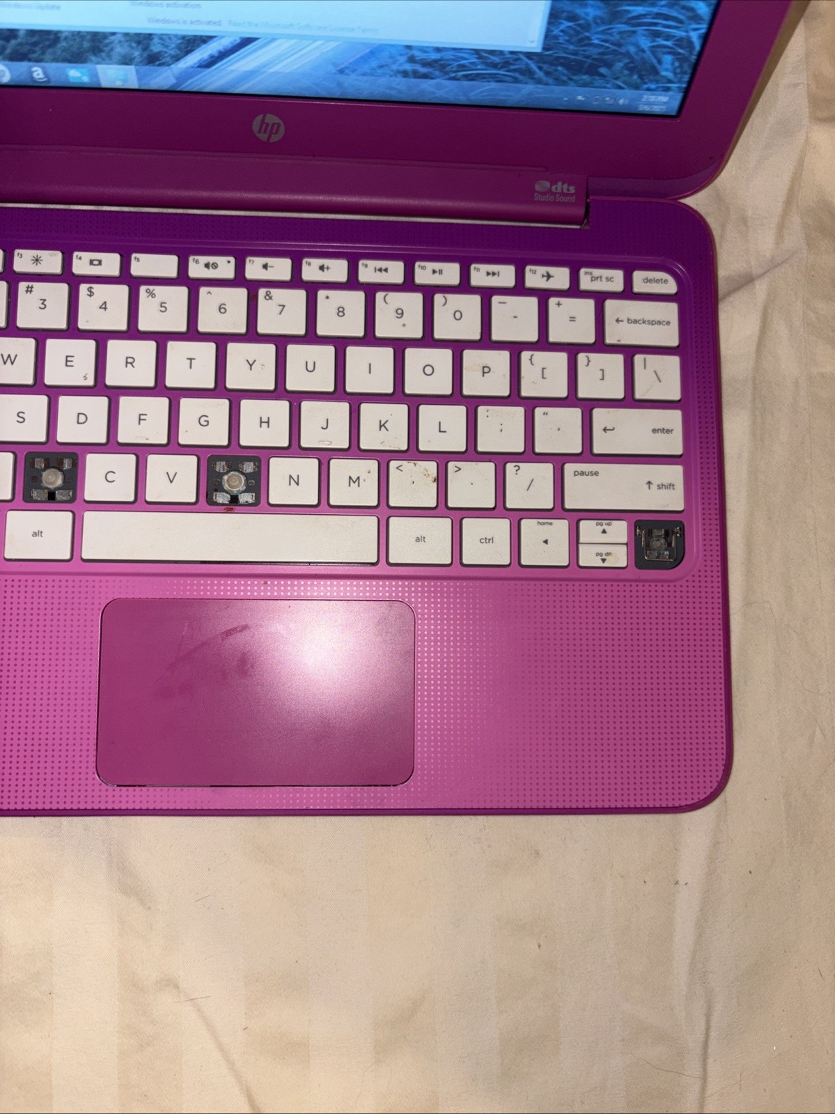 HP Stream 11 Intel Celeron N2840 Dual-Core 2GB RAM 32GB Laptop pInk -READ detail