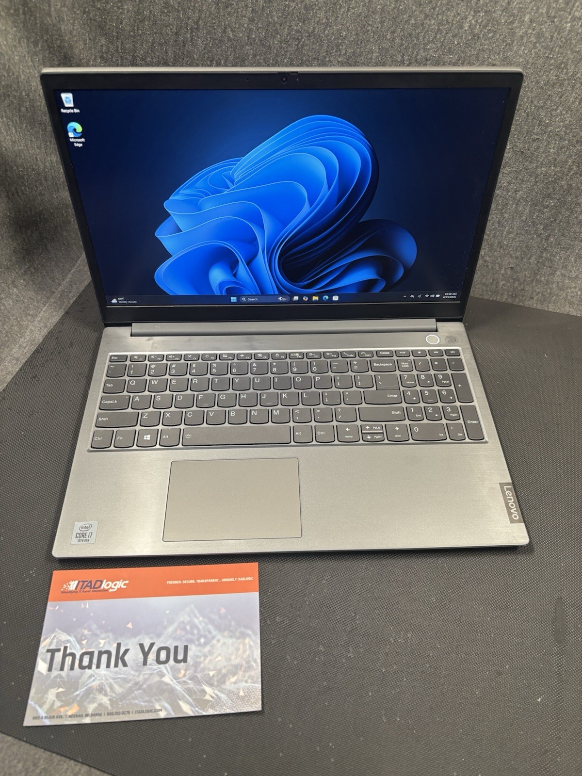 Lenovo ThinkBook 15-IML i7-10510u 1.80GHz 16GB RAM 256GB NVMe W11P J12213