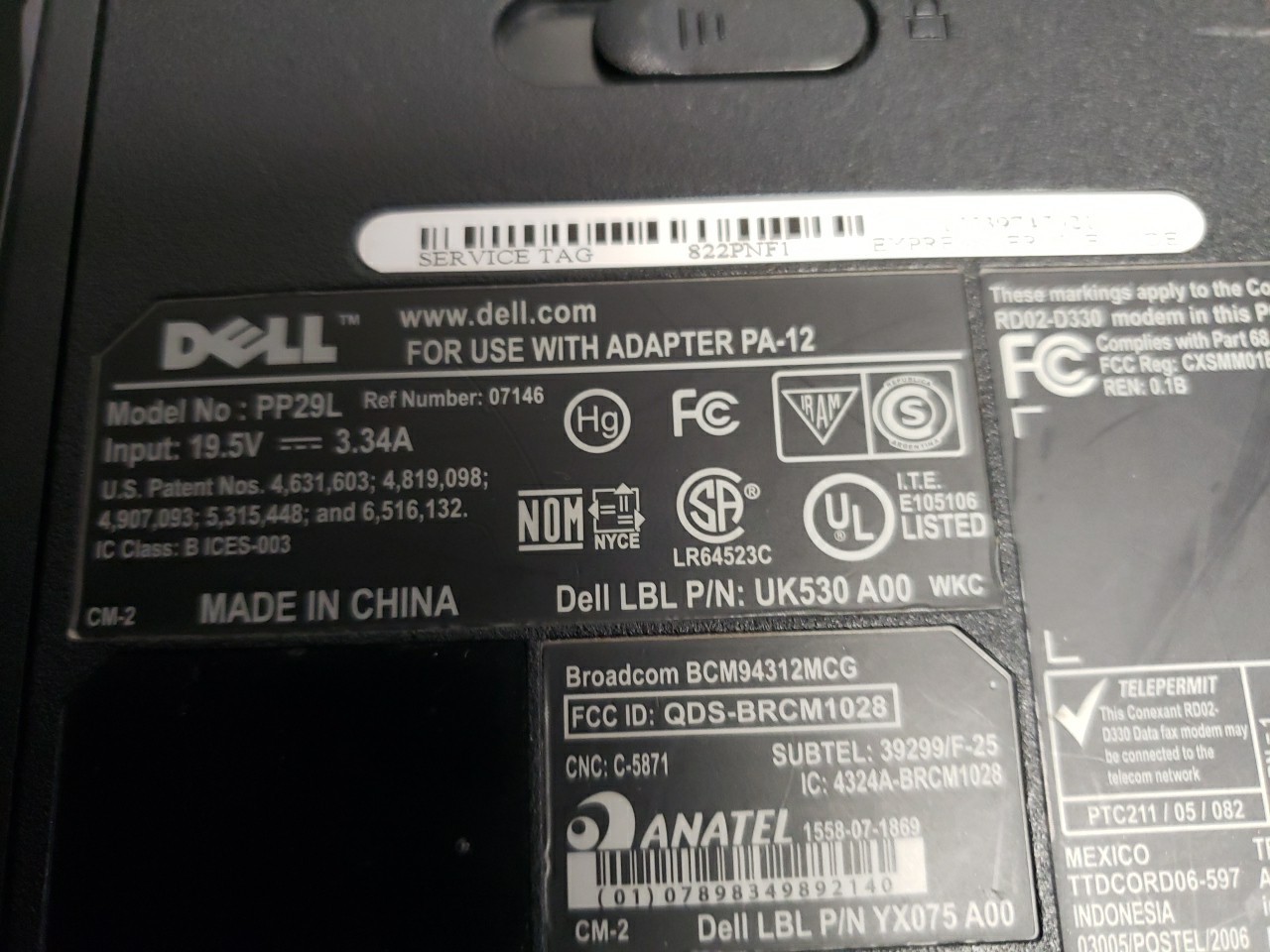 Dell Inspiron 1525 LAPTOP Intel 2 Core 1.8GHz 2 GB NO OS/HDD/ READ AD FREE SHIP