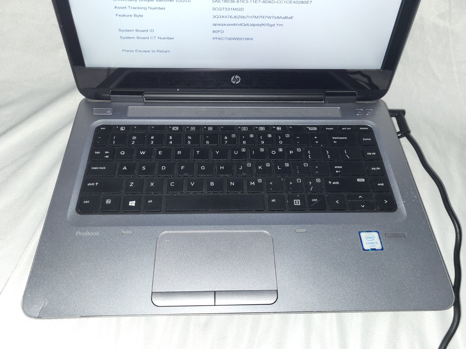HP ProBook 640 G2 14″ Touch Screen Laptop Intel Core i5 8GB RAM No Hard Drive