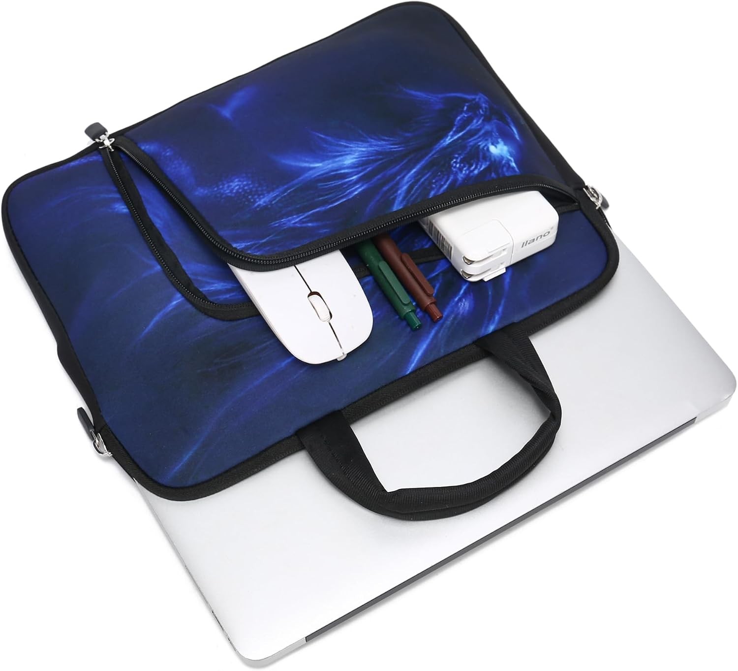 11.6 12 12.5 inch Two Pockets Laptop Sleeve Chromebook Case Neoprene Handle