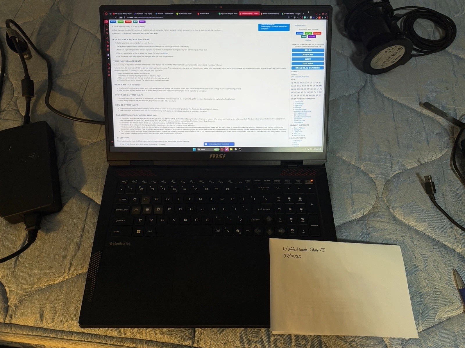MSI Raider 18” HX AI A2XW Gaming Laptop Ultra 9 64GB RAM 2TB SSD