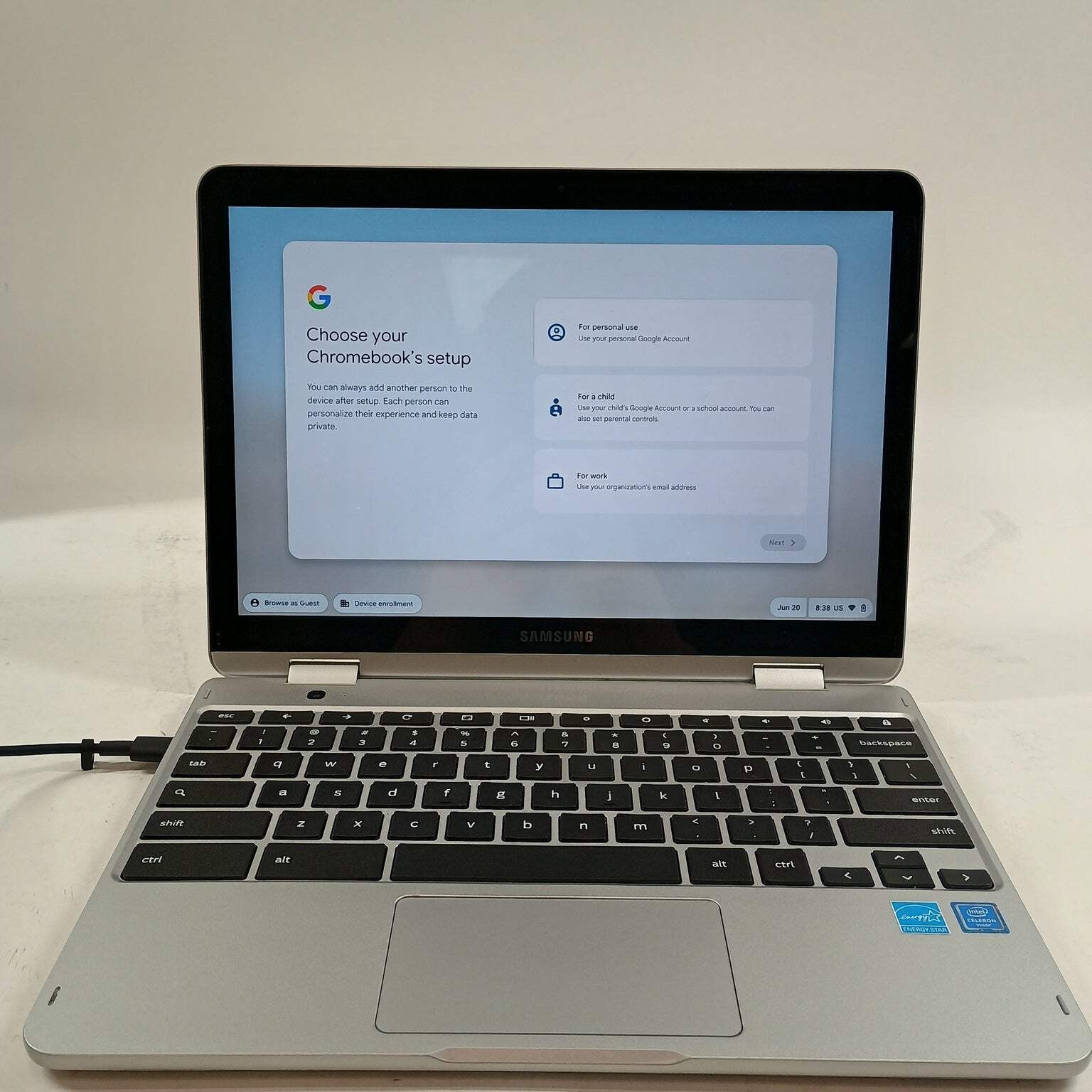 Samsung Galaxy Chromebook Plus 12.2″ Celeron 3965Y 1.5GHz 4GB RAM 64GB SSD