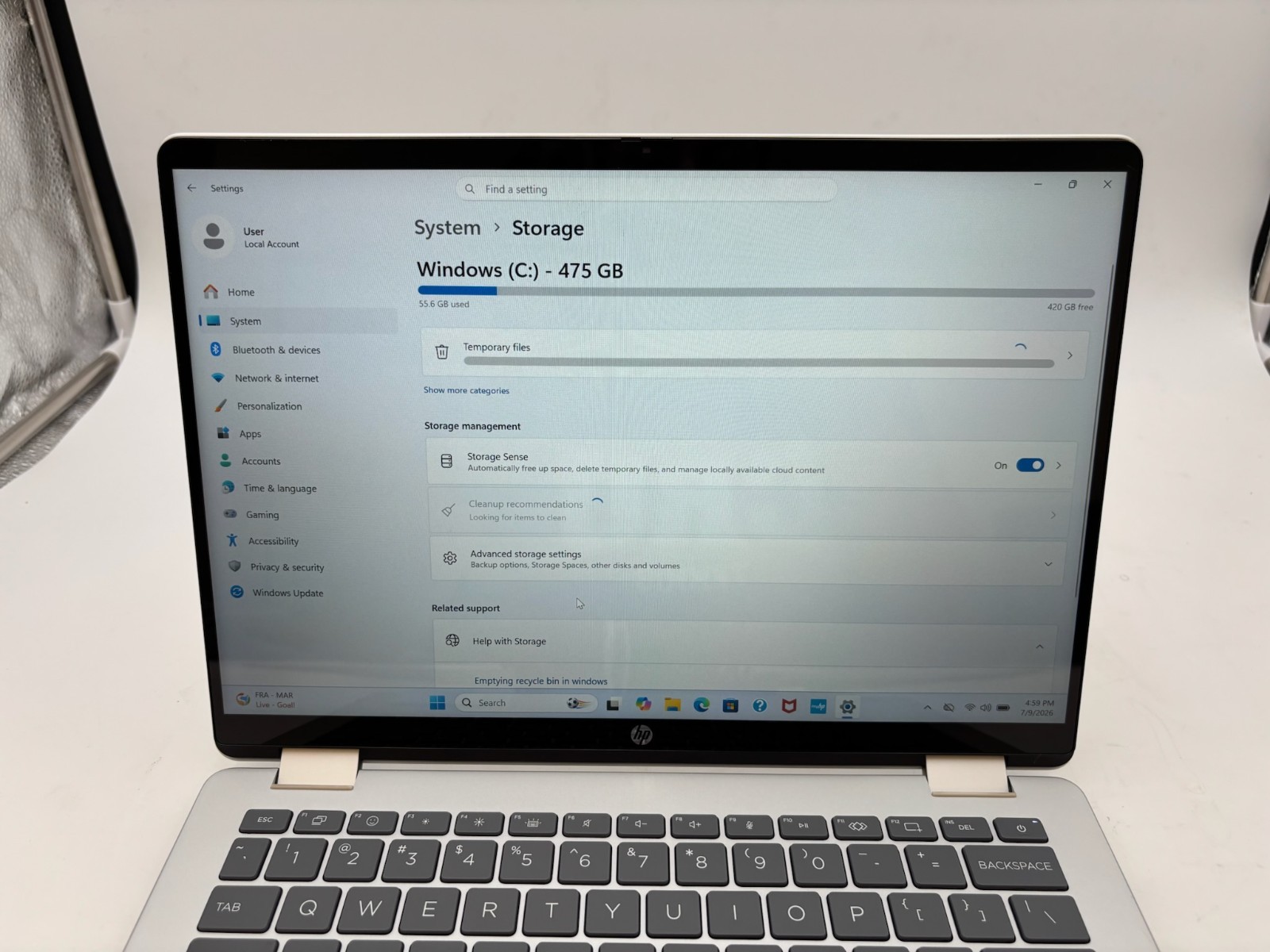 HP OmniBook 5 Flip Laptop 14-fp0013dx 14″ 512 GB SSD 8 GB RAM Core 5 120U