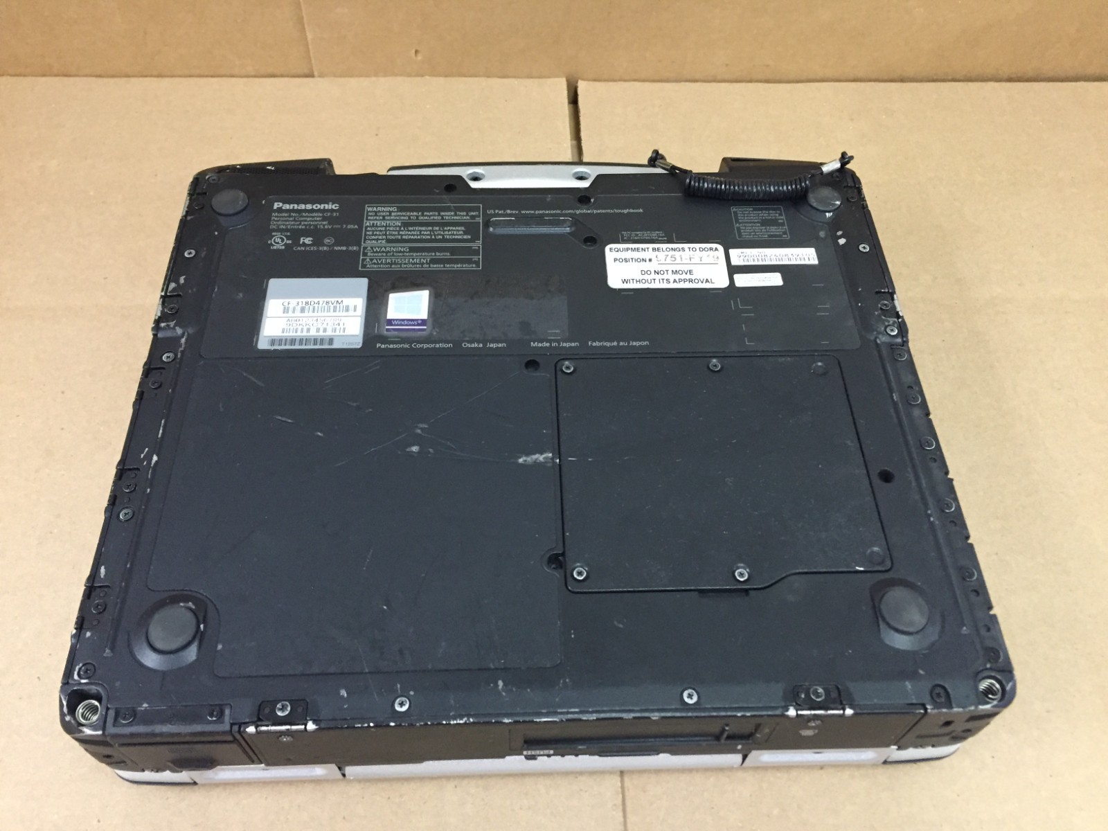 Panasonic Toughbook CF31 MK6 Touchscreen i5-7300U 16GB DDR4 DVDRW No HD/Caddy/AC