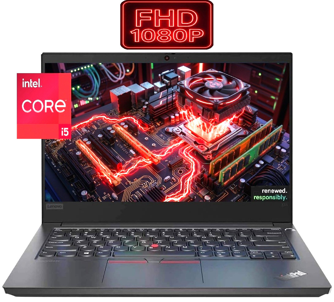 14 FHD Lenovo ThinkPad Laptop: Intel i5 up to 4.20 GHz! 16GB RAM – 1 TB NVME SSD