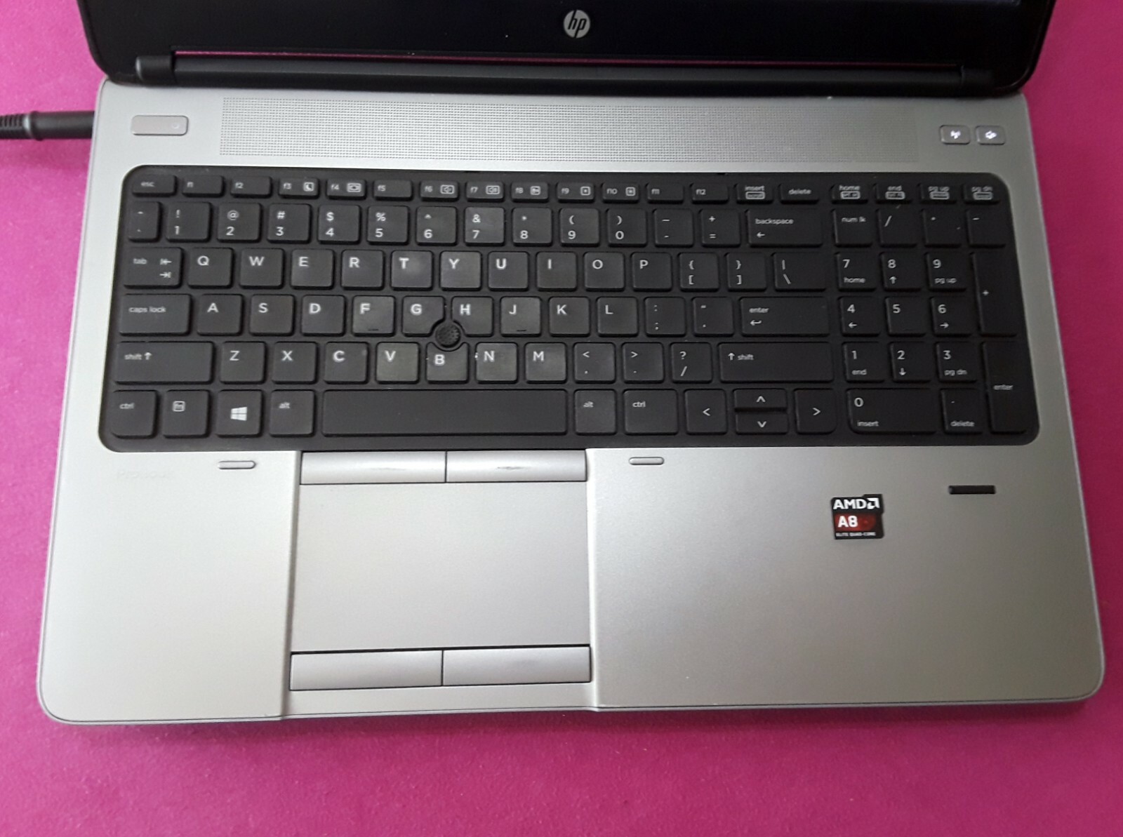 HP Probook 655 G1 laptop AMD quad A8-5550m 2.1-3.1Ghz 4GB 500GB Radeon 8550G W10