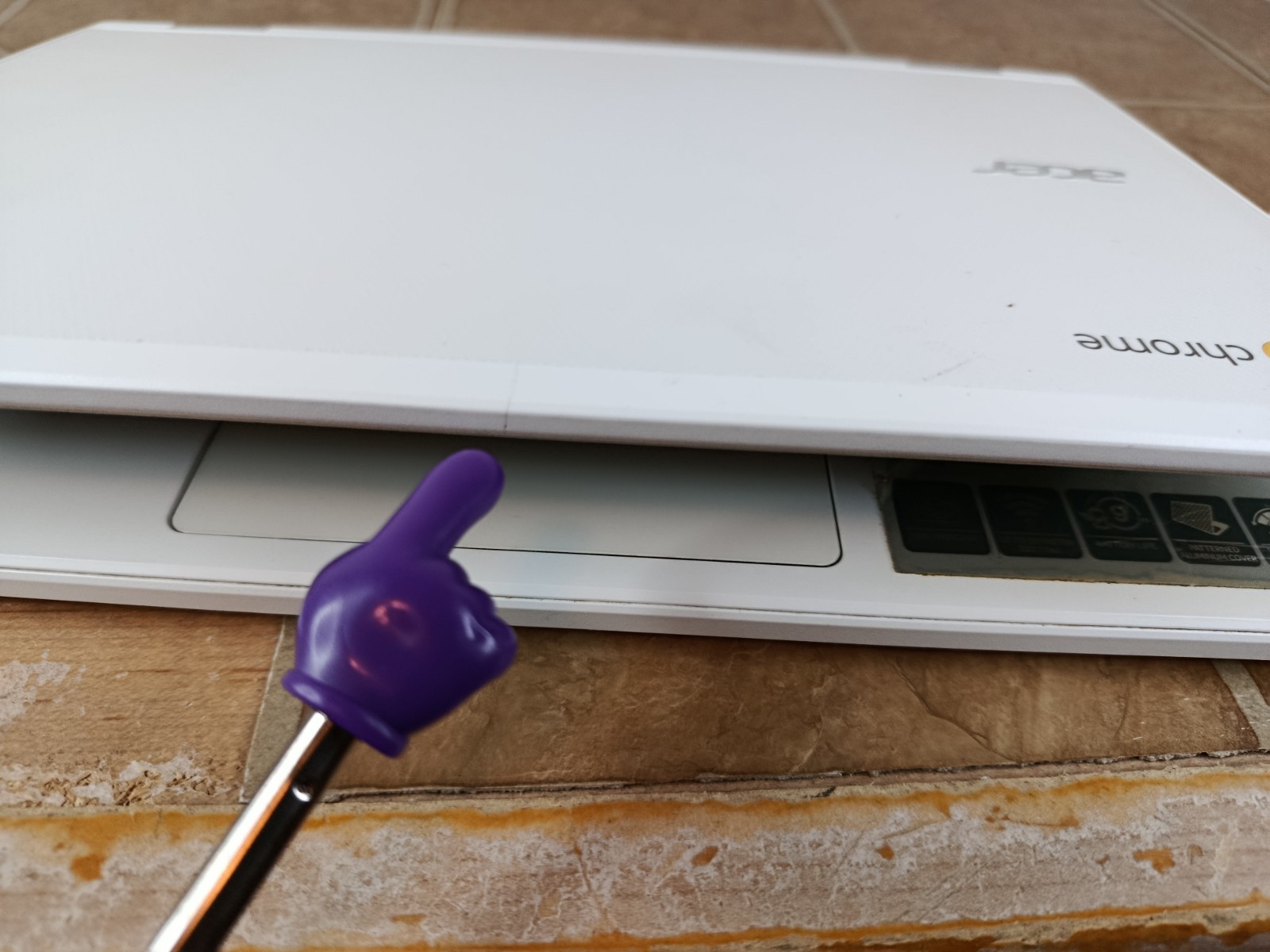 ACER Chromebook CB3-131 N15Q10 w/ Power Adapter Charger White