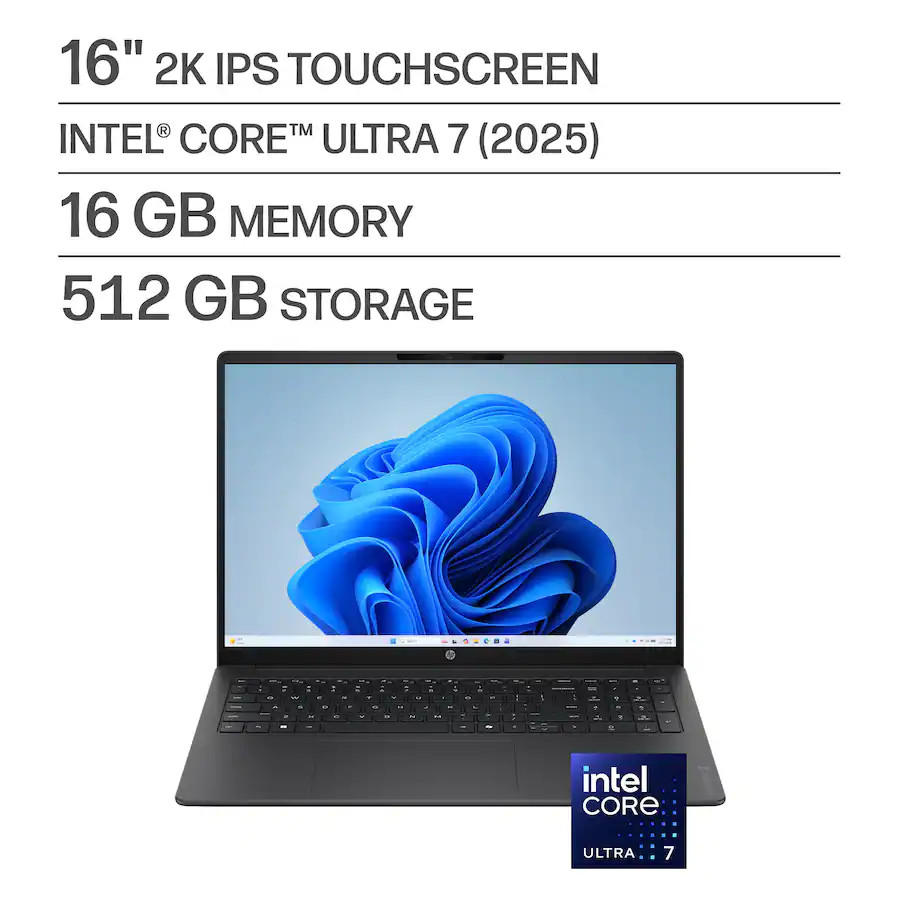 HP OmniBook 3 16″ 2K Touchscreen Laptop Intel Core Ultra 7 / 16GB / 512 SSD New