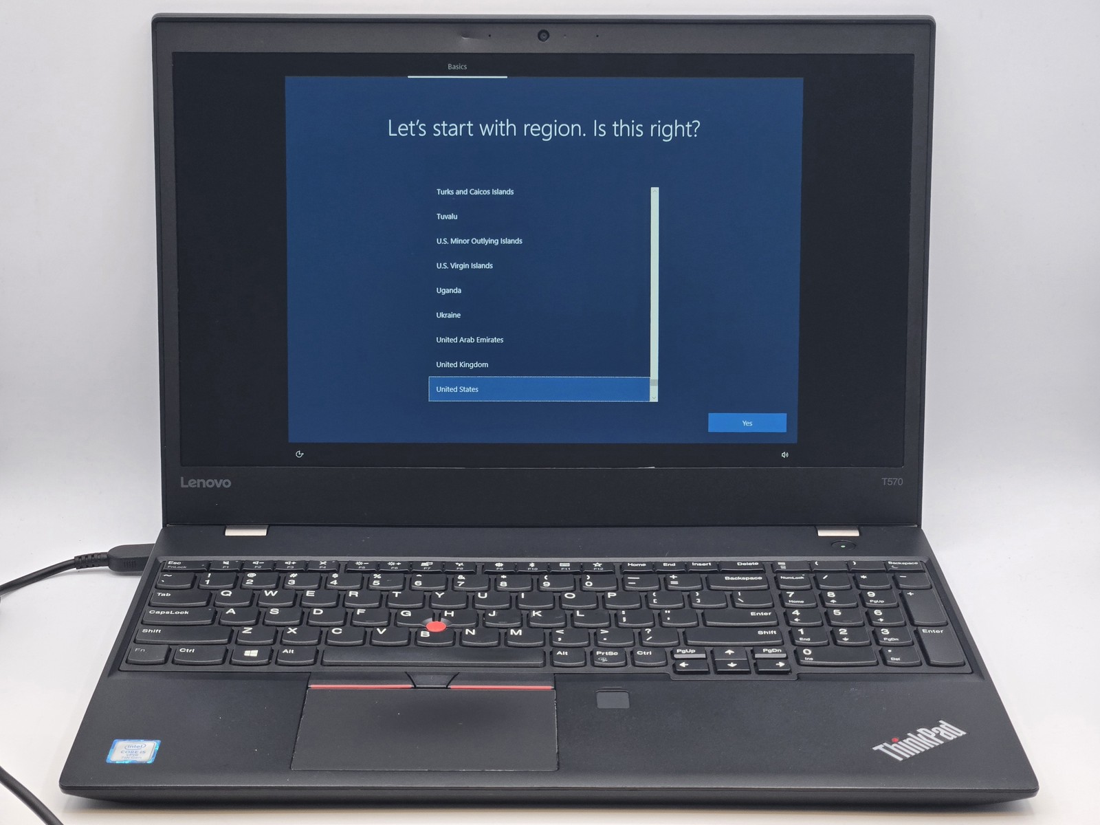 Lenovo ThinkPad T570 15″ FHD Touch I5-7300U 256GB 16GB W10P FP Reader *READ*