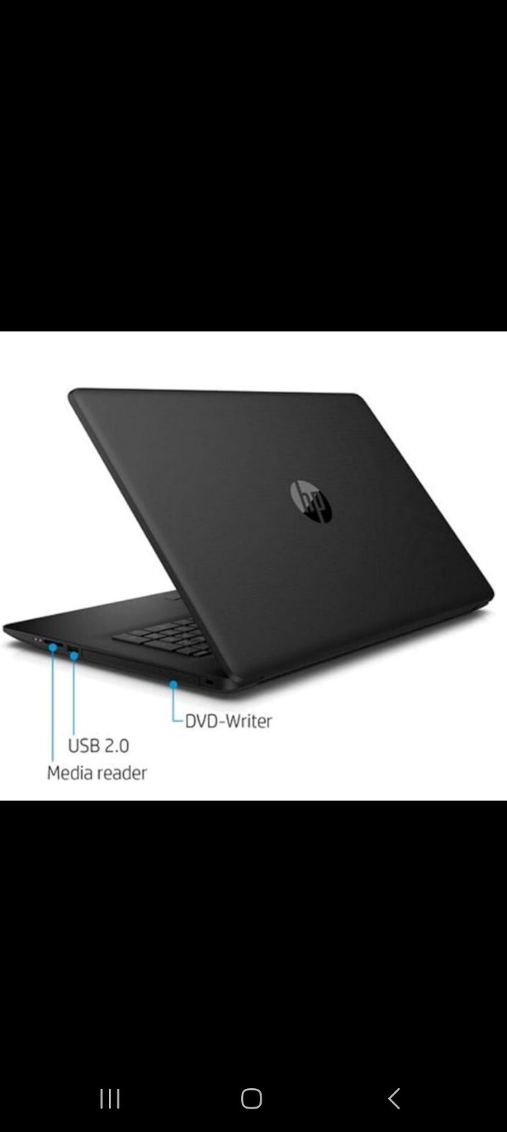 HP 17 LAPTOP -USED- SD CHIP, MOUSE AND WIFI ADAPTER INCLUDED