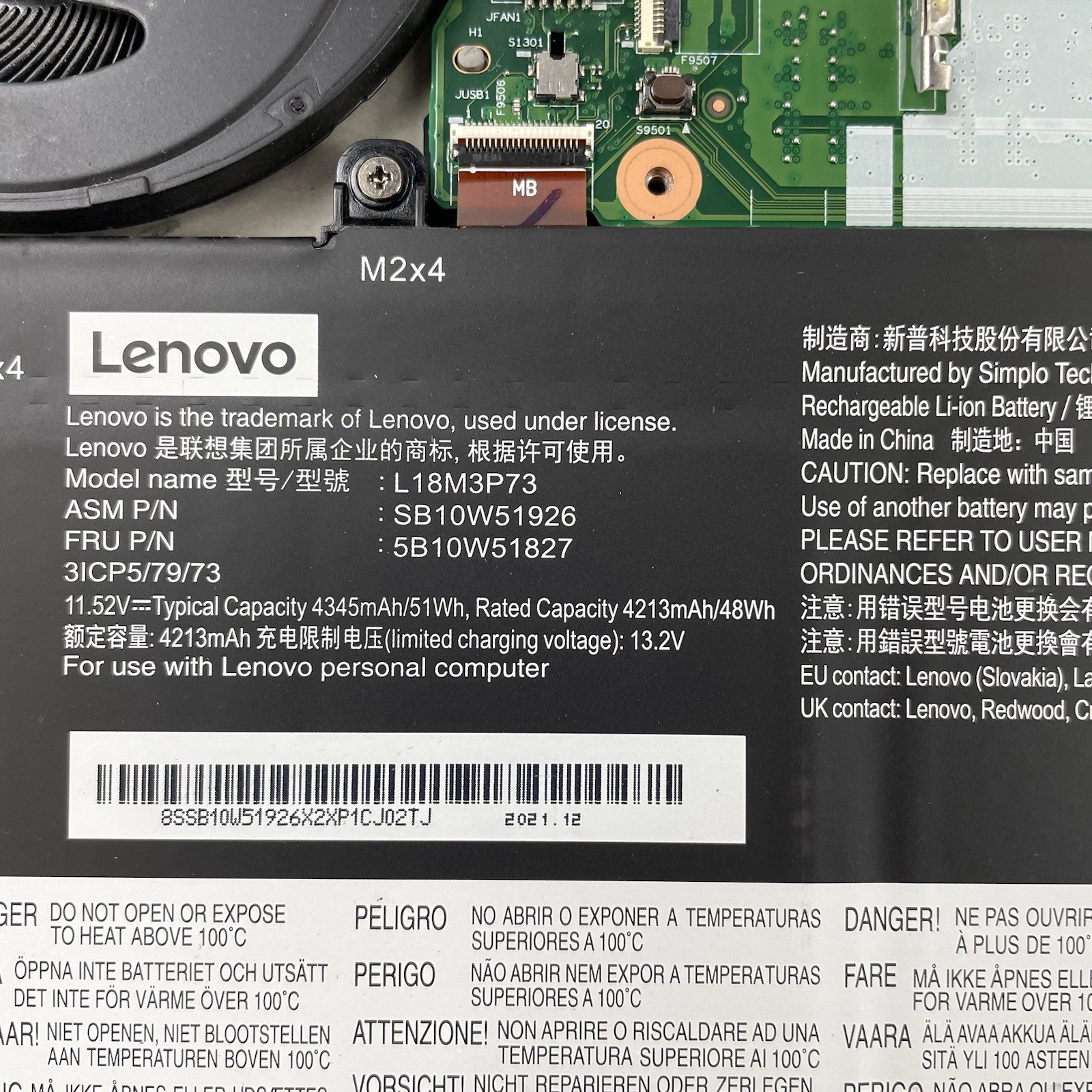Lenovo ThinkPad T14 Gen2i 14″ i5-1145G7 2.60GHz 16GB RAM No SSD/OS/AC-Bad Bottom