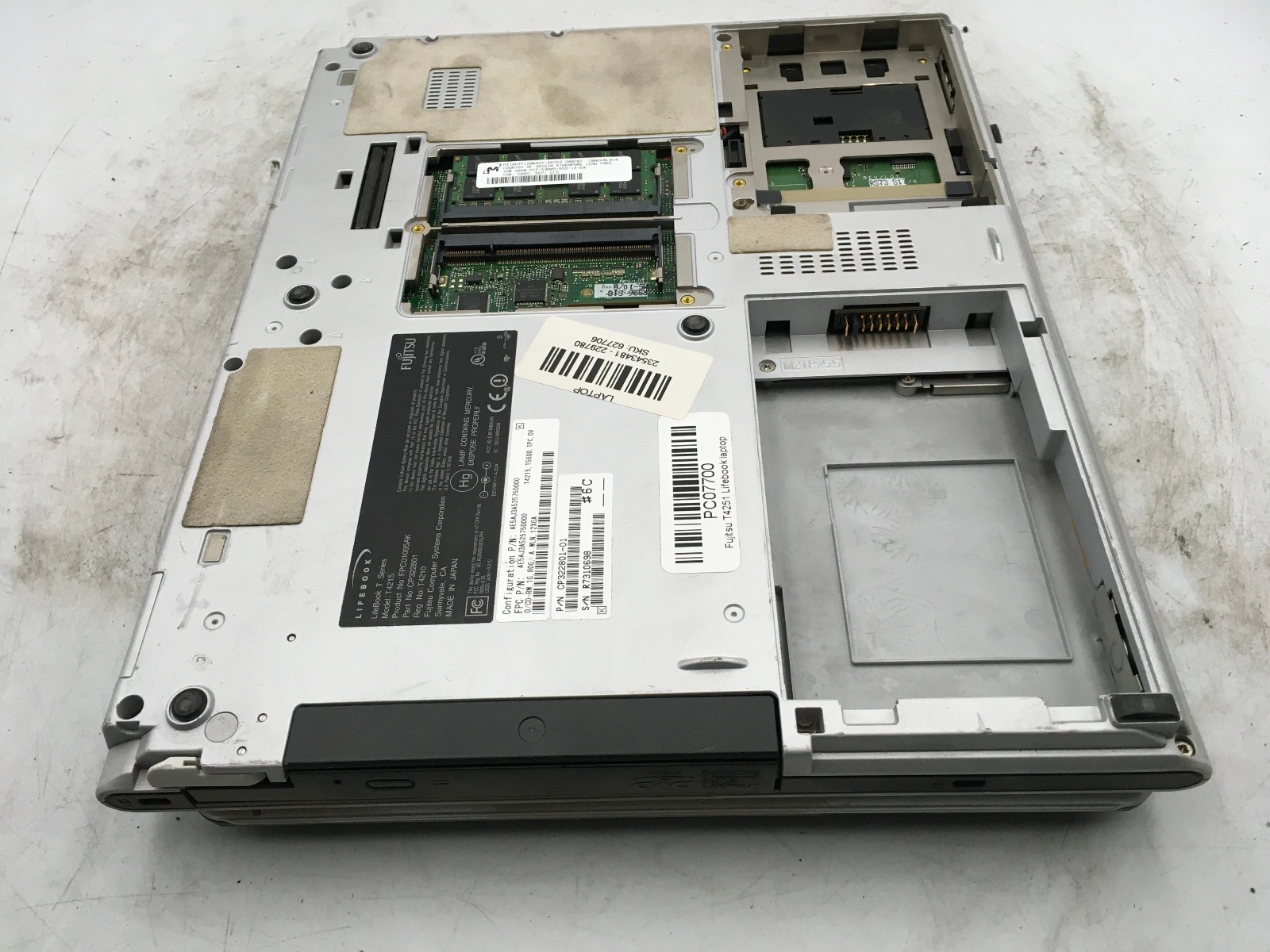 FUJITSU LIFEBOOK T SERIES T4215 -BOOTS TO BIOS- INTEL T5500 – 1GB RAM – READ -BB