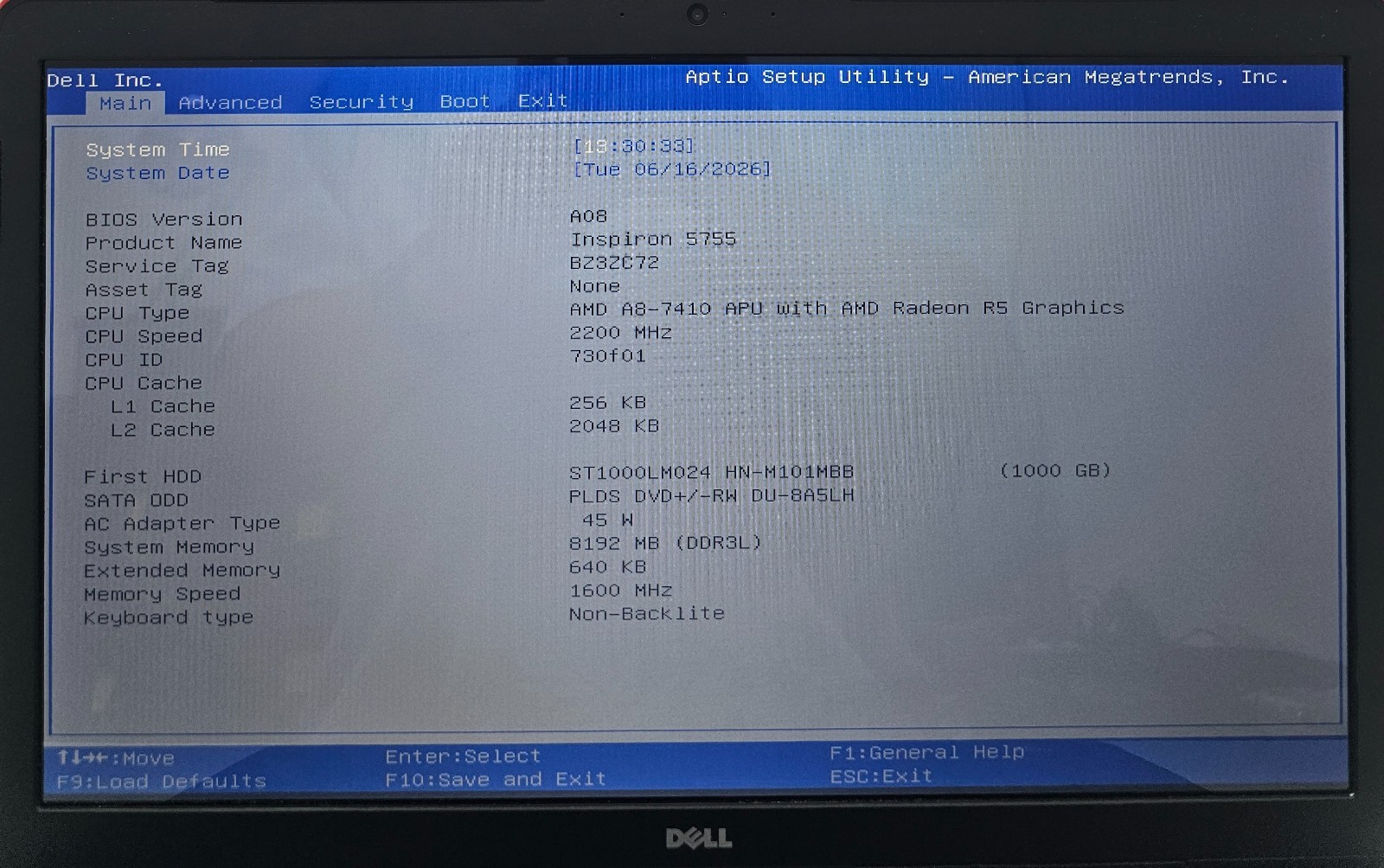 Dell Inspiron 5755 17.3″ Laptop AMD A8-7410 8GB Ram 1TB HDD NO OS (FL)