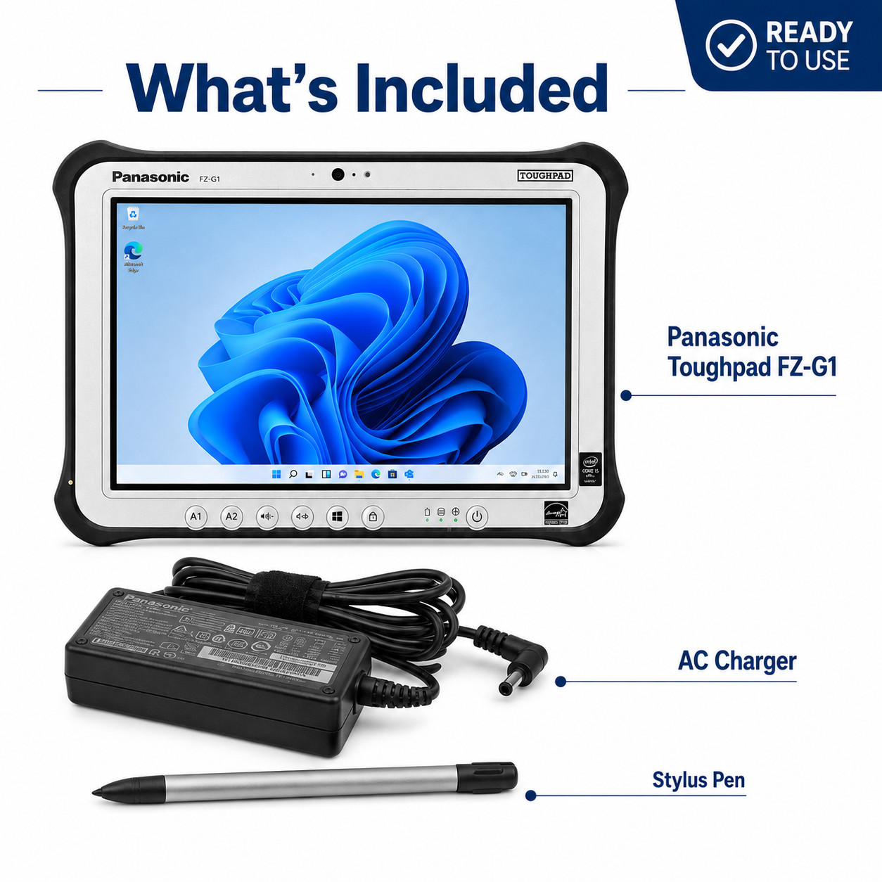 PANASONIC TOUGHPAD FZ-G1 i5 5th GEN 8GB LAN RJ45 Diagnostic Tablet Win 11 MK3