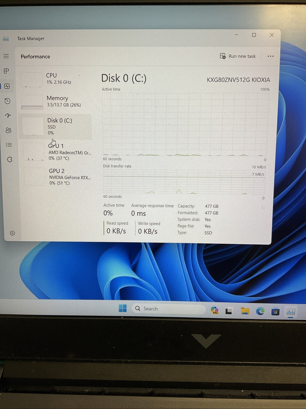 HP Victus 15 15.6″ AMD RYZEN 5 3.2GHz 16GB 512TB RTX 2050 4GB