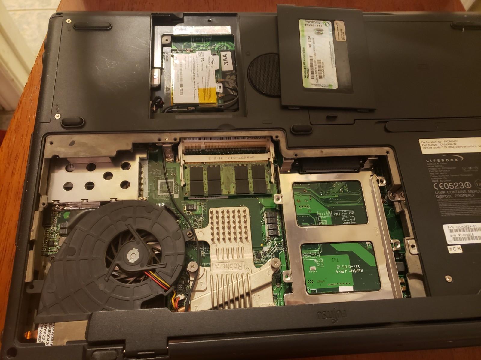 Rare Fujitsu Lifebook N6210, Pentium M 1.86ghz, Powers On, AS IS!
