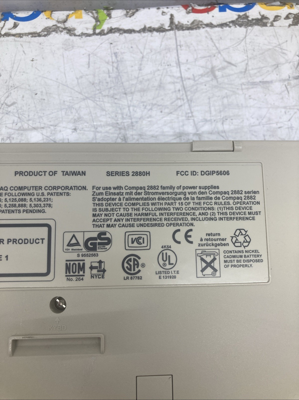 Compaq 2880H Intel Pentium 120MHz 16MB No HDD Boot to BIOS