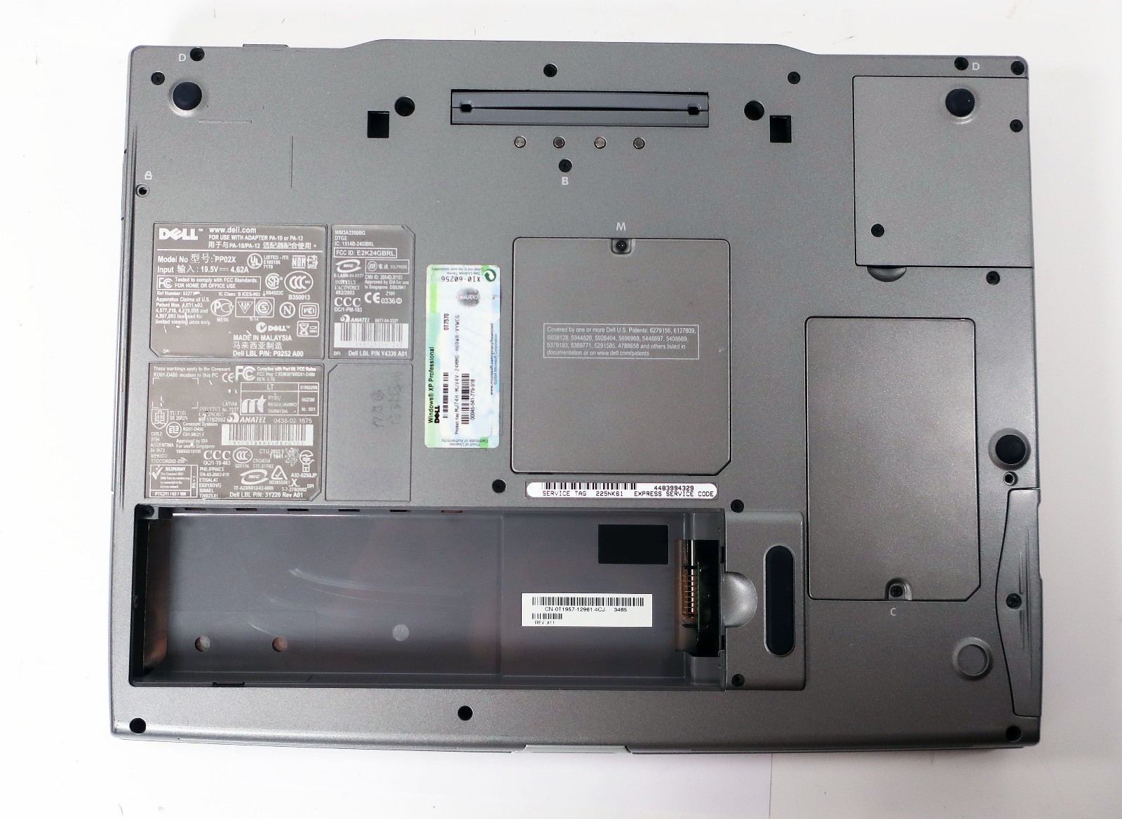 Dell Latitude D800 – Intel Pentium M 1.70GHz 2GB RAM 80GB HDD NVIDIA Win XP Pro