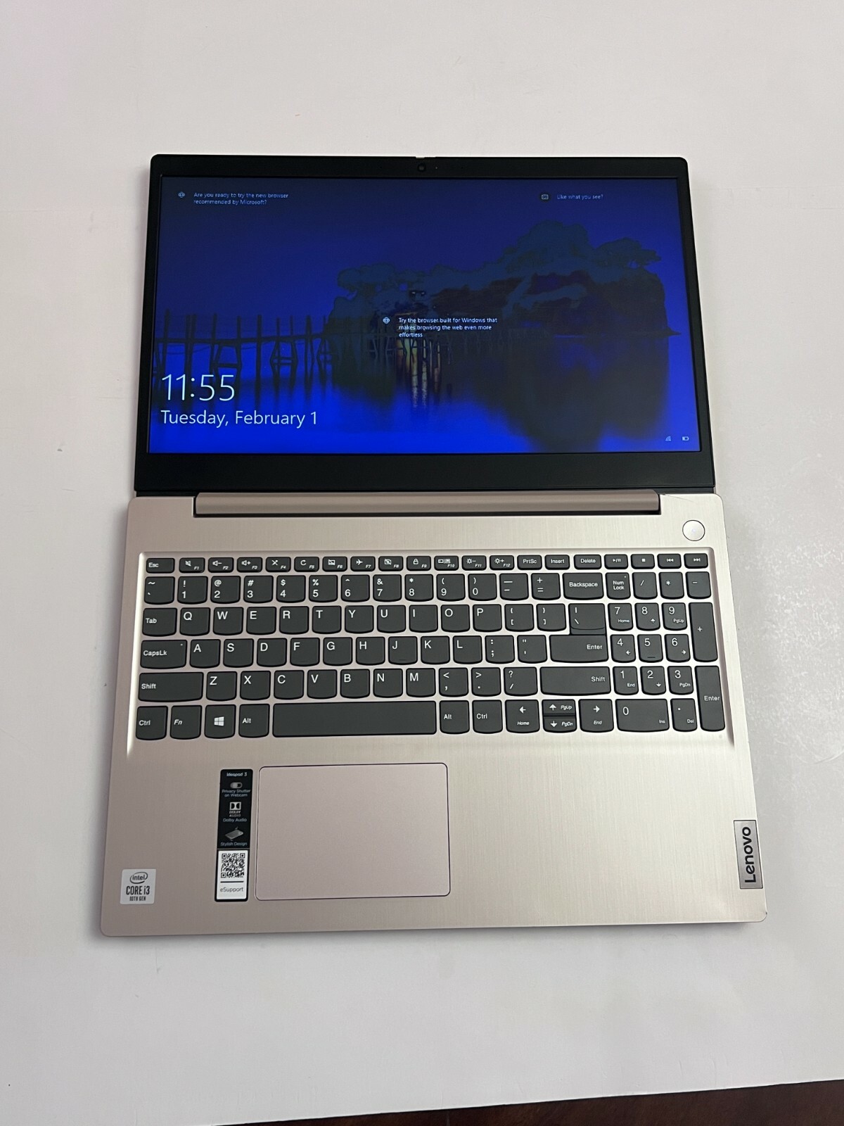 Lenovo IdeaPad 3 15IIL05 8gb RAM 256GB SSD Intel Core i3 10th Gen Touchscreen