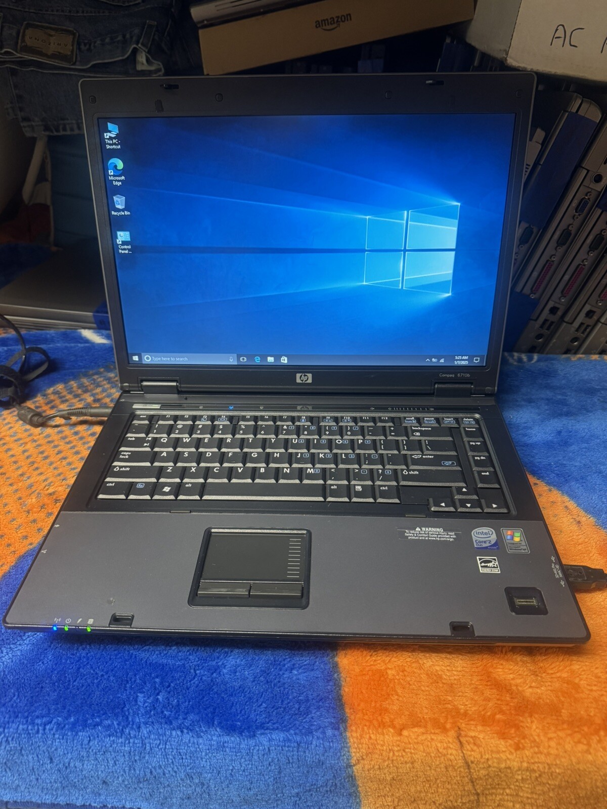 HP 6710b 15.4”, Win10pro, Intel C2D 2.20, 150 GB, 2.5 GB, DVD-RW, Wifi, #004