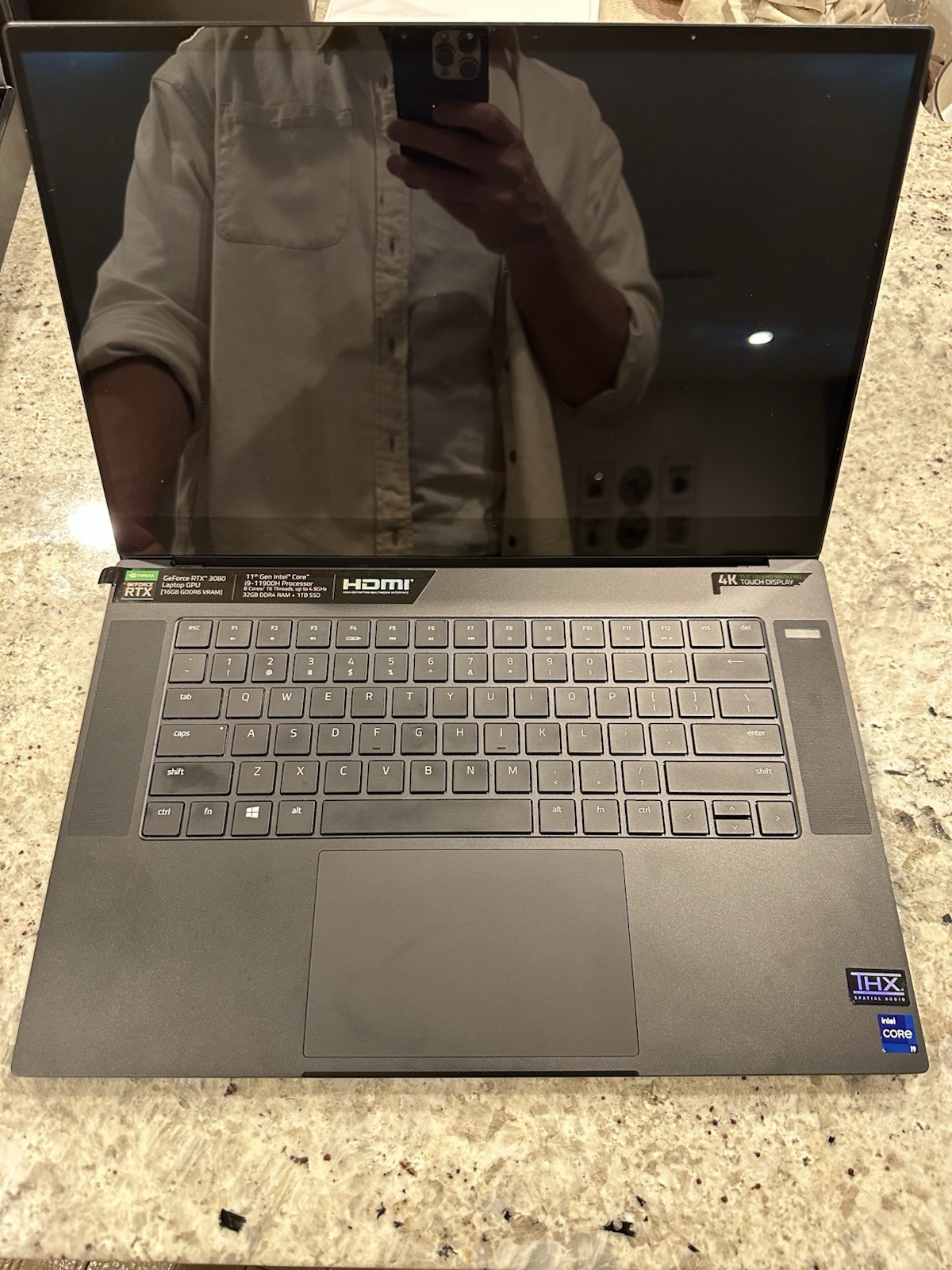 Razer Blade 15 Advanced 15.6″ 4K Touch i9-11900H 32GB 1TB RTX 3080