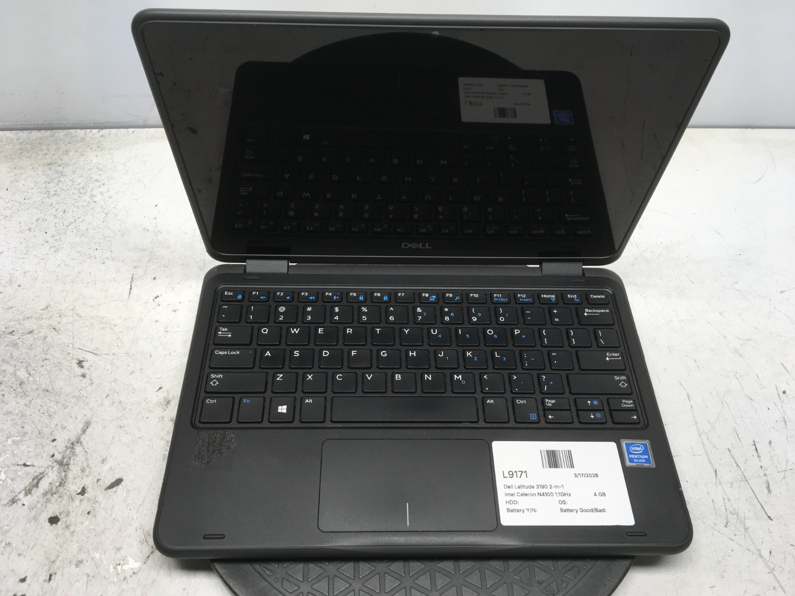 Dell Latitude 3190 2-In-1 Intel Celeron N4100 1.1GHz 4 GB NO HDD