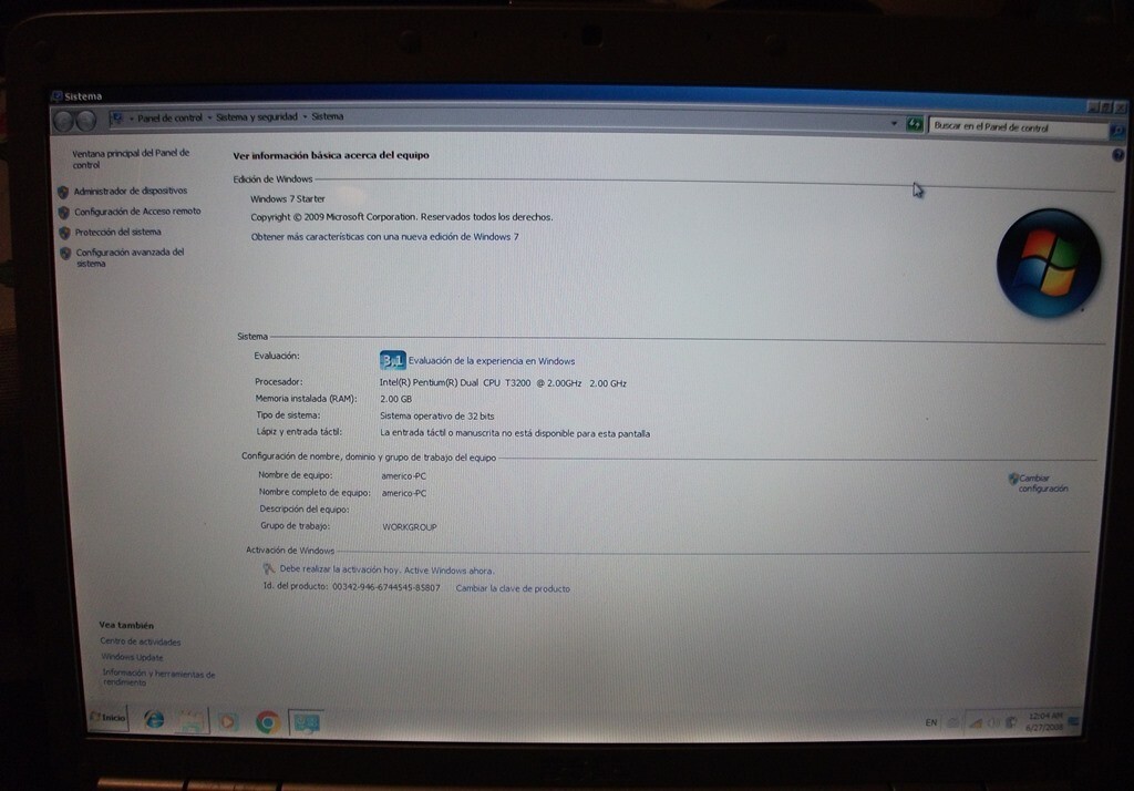 DELL Inspiron 1525 Laptop Boots To Windows 7; Comes with Charger; 2GB RAM, T3200