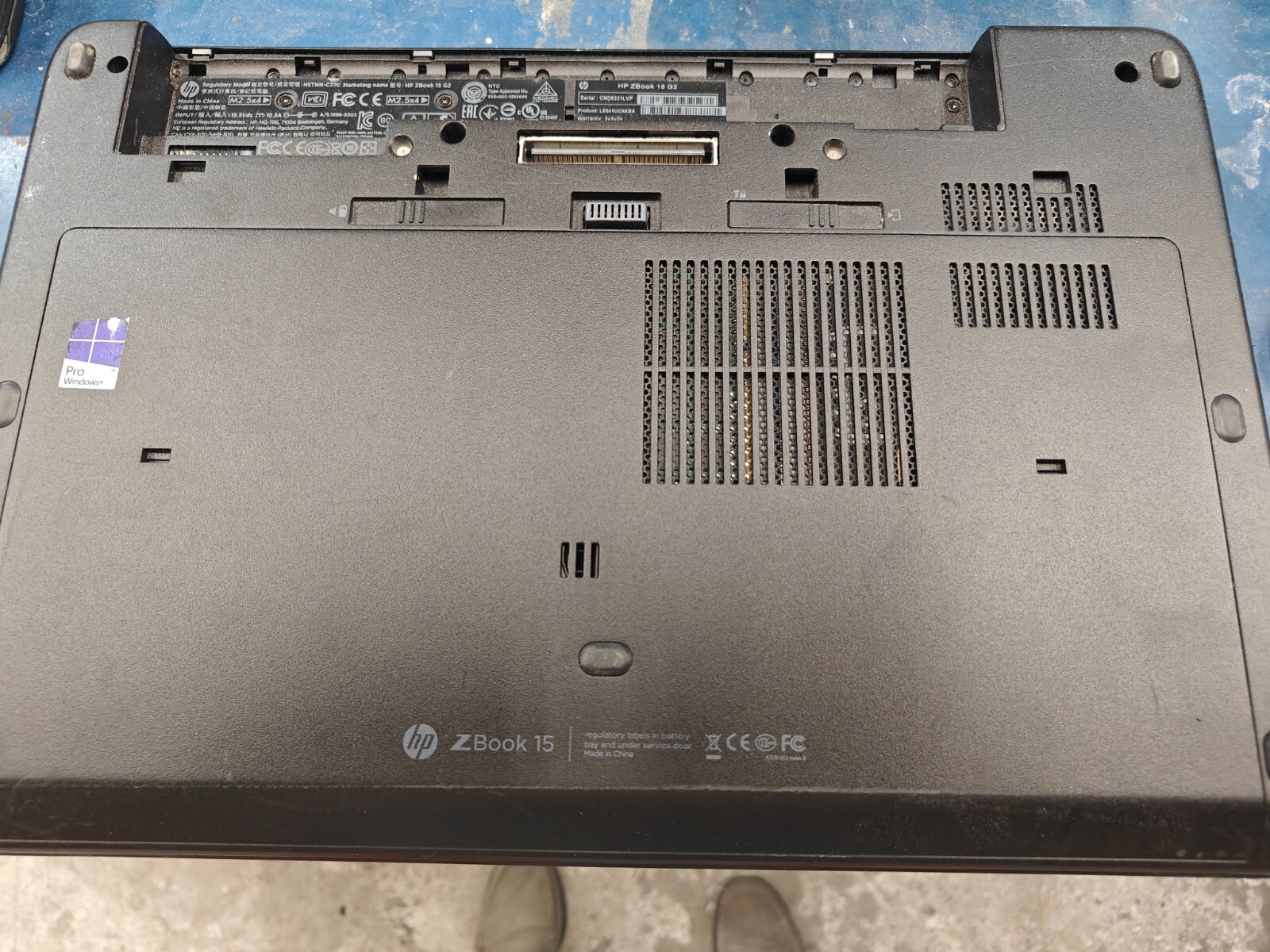HP Zbook G2 i7 2.8Ghz/Tested screen/16mb Ram Missing parts(For parts only)