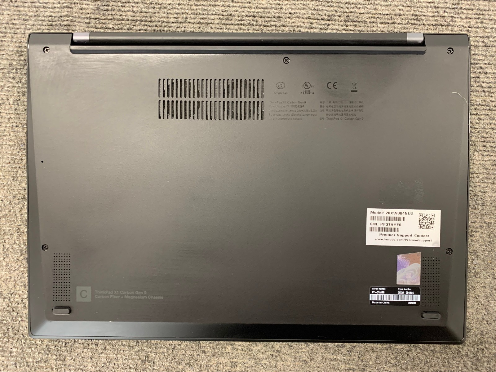 Lenovo ThinkPad X1 Carbon Gen 9 14″ i7-1185G7 16GB, 512GB NVMe, Remote Managed