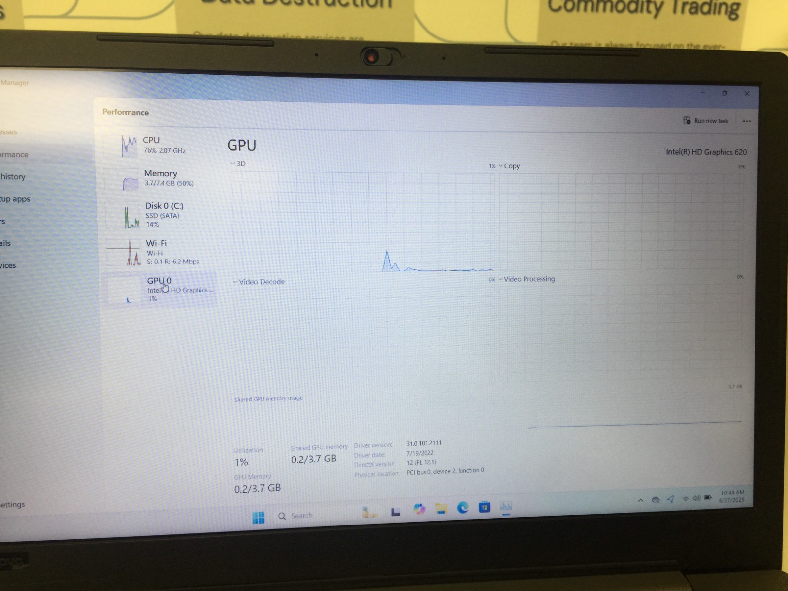 LenovoV330-15IKB (81AX) core i5 7th gen 2.50 ghz 8 GB RAM 256 GB SSD WIN 11 PRO