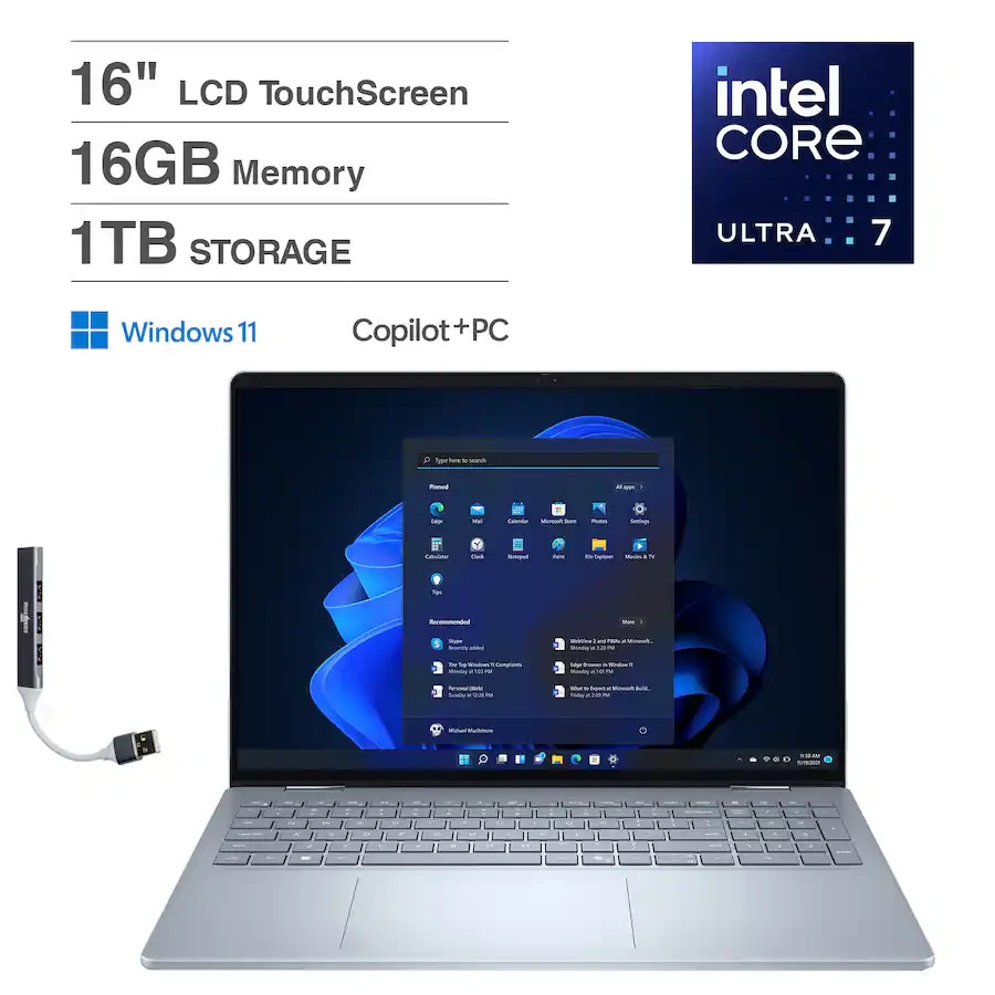 OPEN BOX-Dell 16″ Intel® Core™ Ultra 7 256V, 8 cores 1 TB SSD 16 GB LPDDR5X