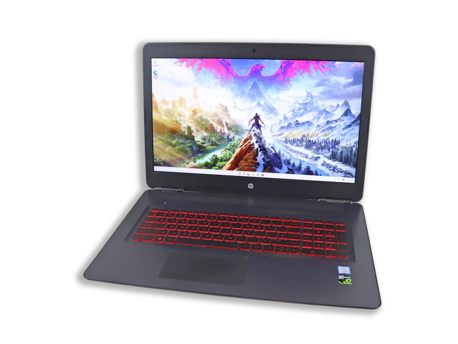 HP Omen 17t-w 17.3 Intel i7-7700HQ 16GB DDR4 256GB SSD+1TB HDD NVIDIA GTX 1050Ti