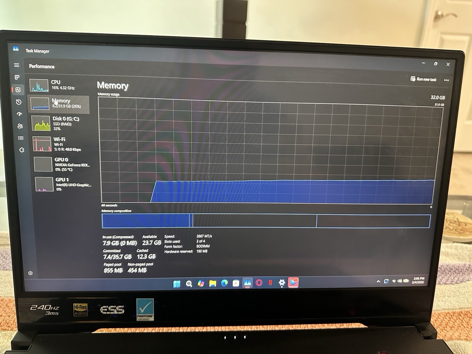 ASUS ROG Zephyrus M15 i7-9750H RTX 2070 Q-Max 8GB DDR4 32GB 1TB SSD 15.6″ FHD