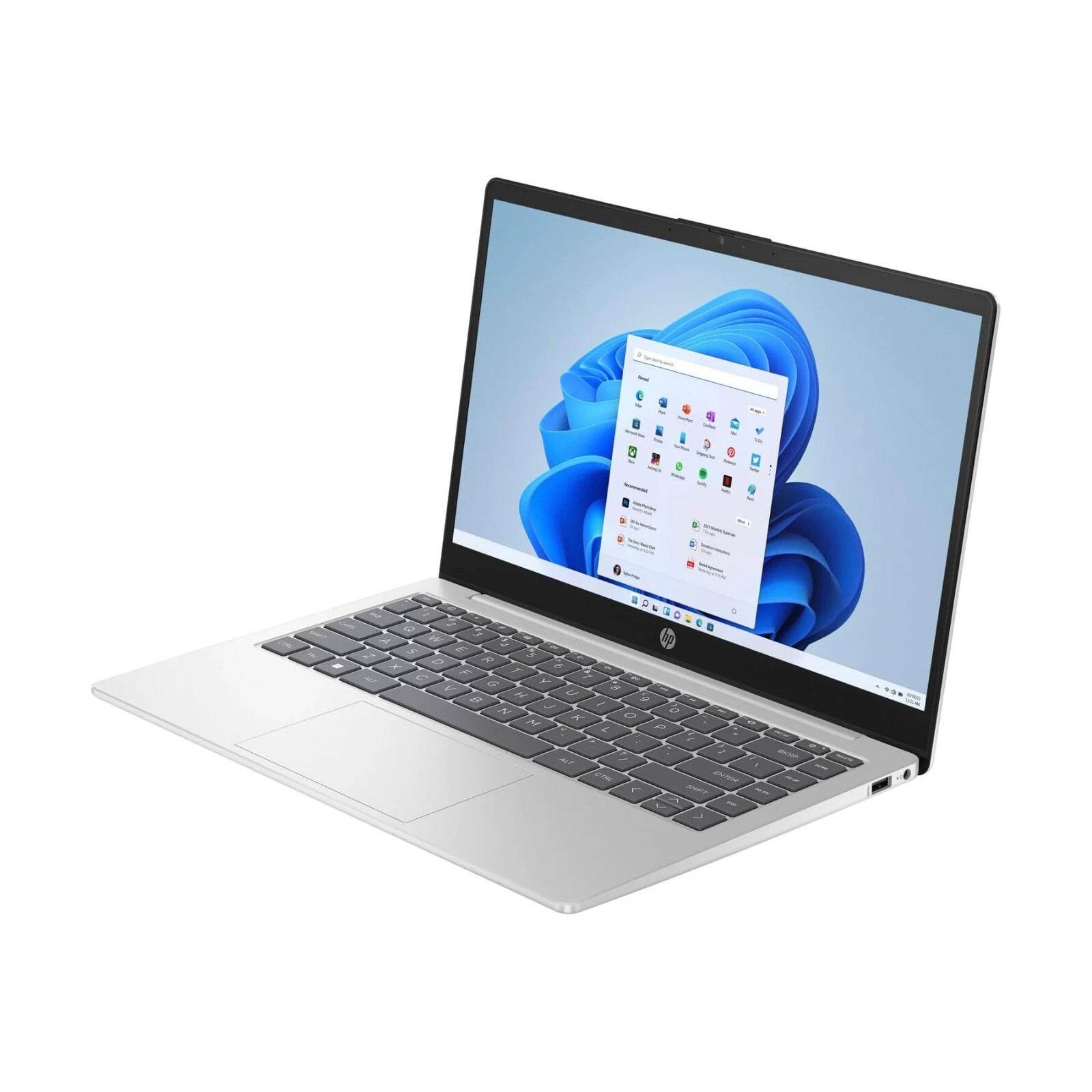 HP Laptop 14″ FHD IPS Laptop Intel Pentium N200 4GB 128GB Silver 7L5V6UA