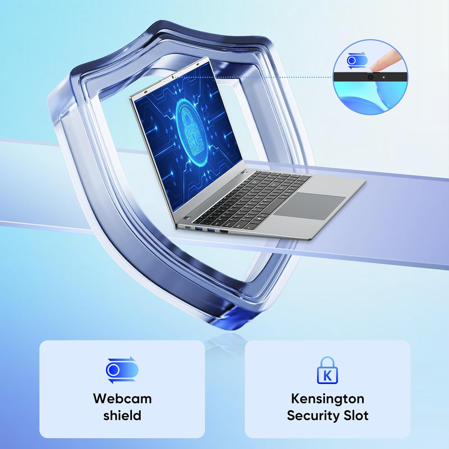 Laptop Computer, 15.6″ FHD IPS Display, Laptop for Student and Business, 16GB RA