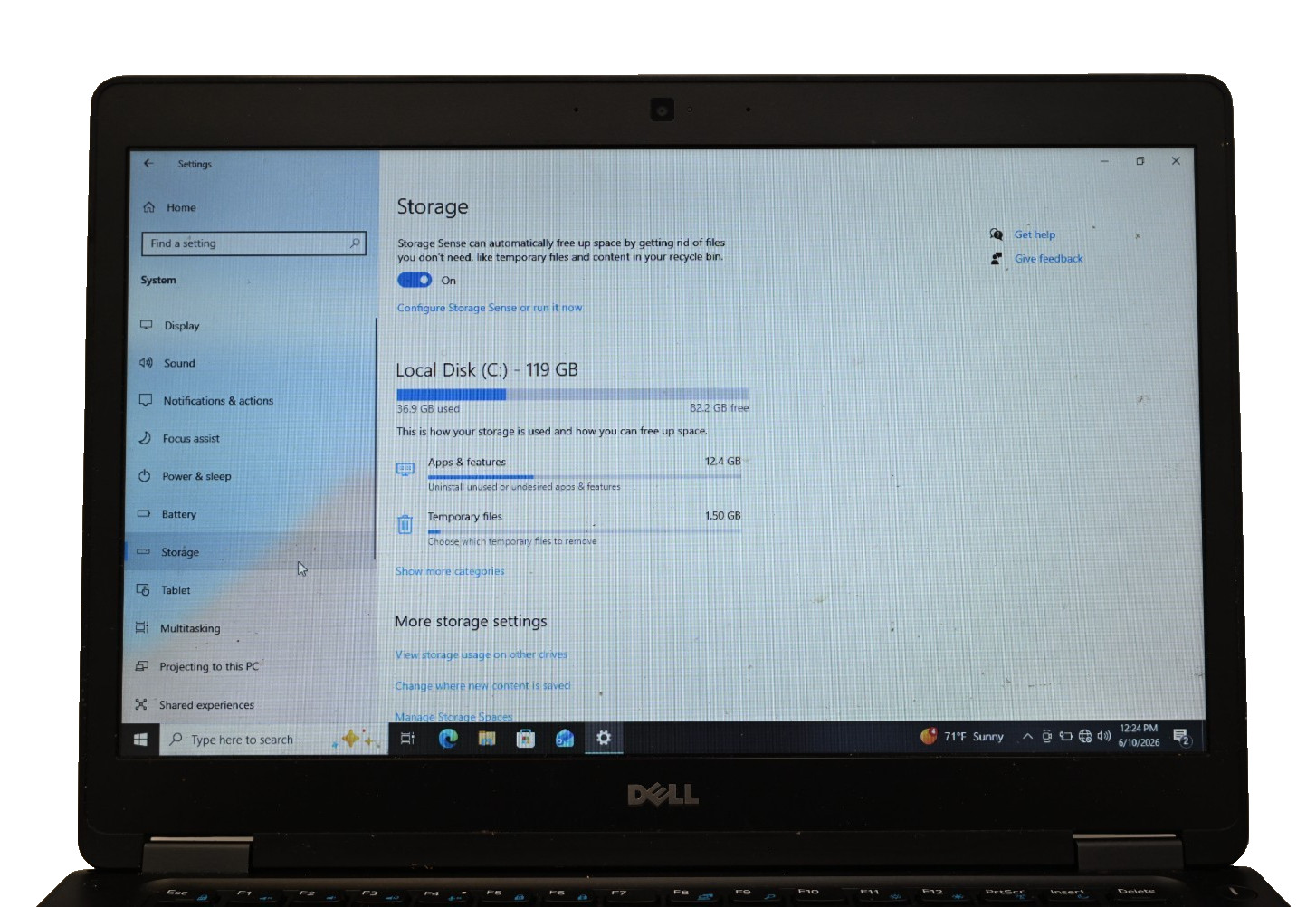 Dell Latitude 5480 i7-6600u 2.6GHz 8GB RAM 128GB SSD Windows 10 Pro