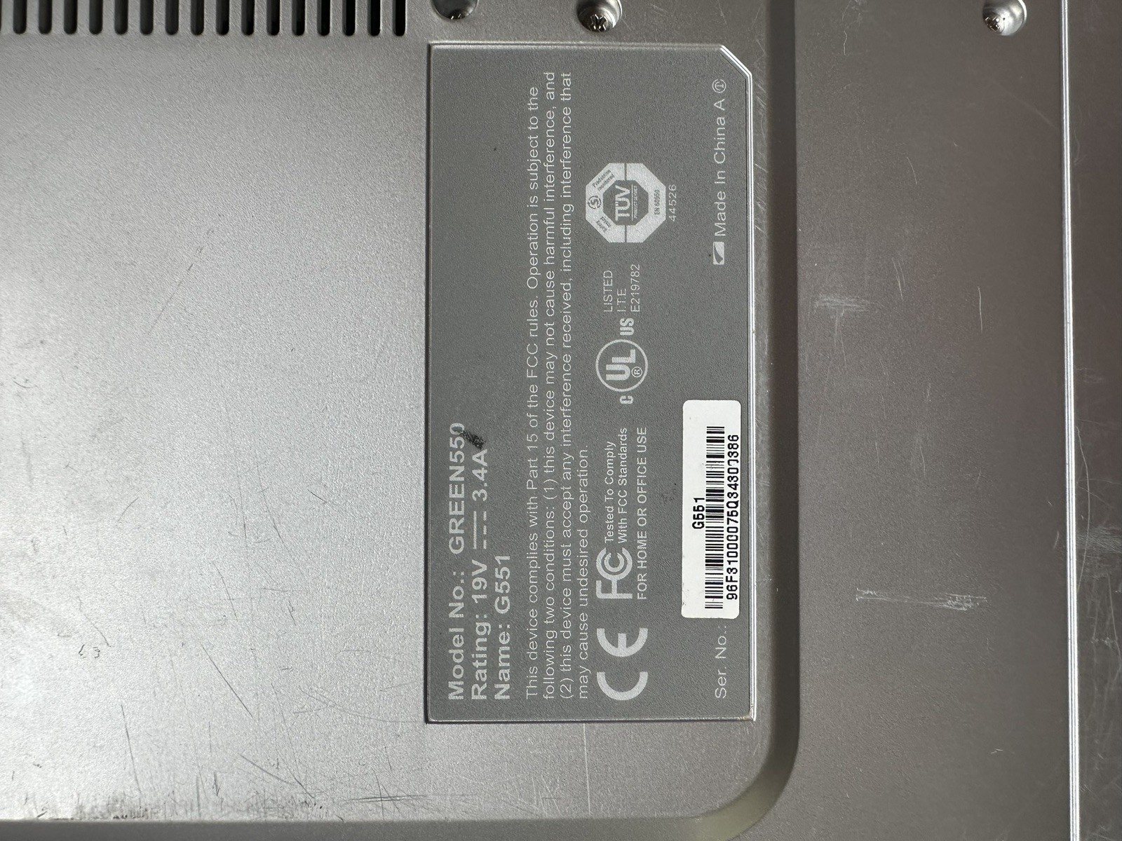 Vintage Nobilis Laptop Model GREEN550 G551 Windows XP Pro l WORKS