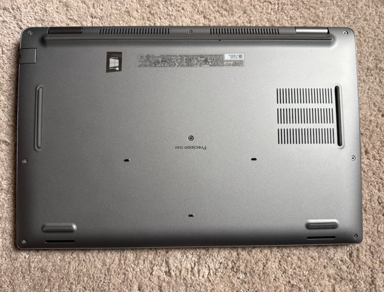 Dell Precision 3560 15.6” 256GB SSD Intel Core i5-1145G7 2.6GHz 16GB of RAM