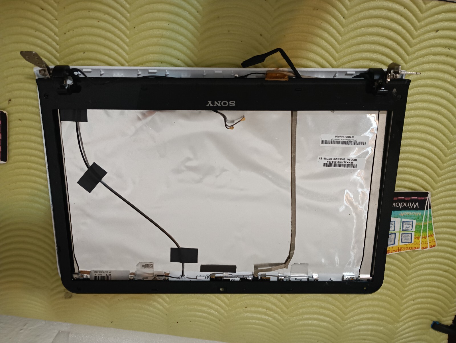 SONY VAIO sve151c COVER CONICE WEBCAM FLAT ZIPPERS