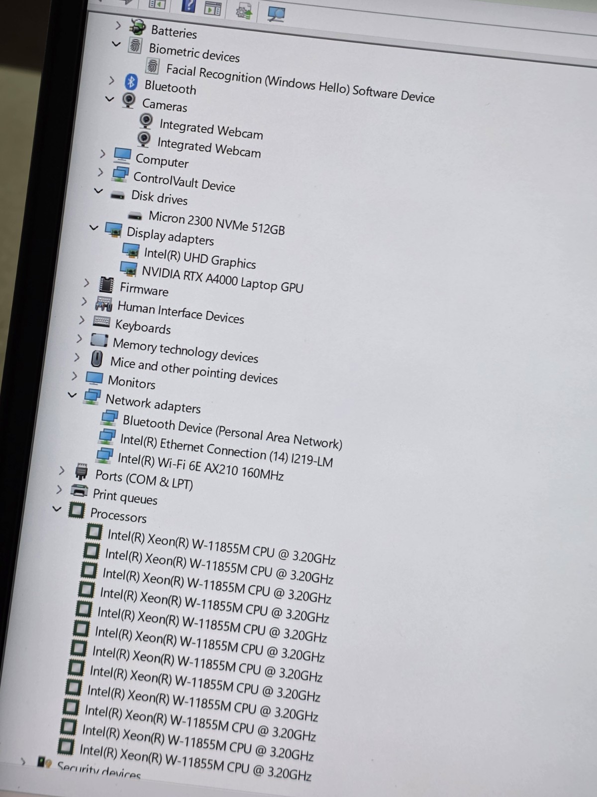 Dell Precision 7560 4K Xeon W-11855M RTX A4000 32GB 512GB Workstation – READ